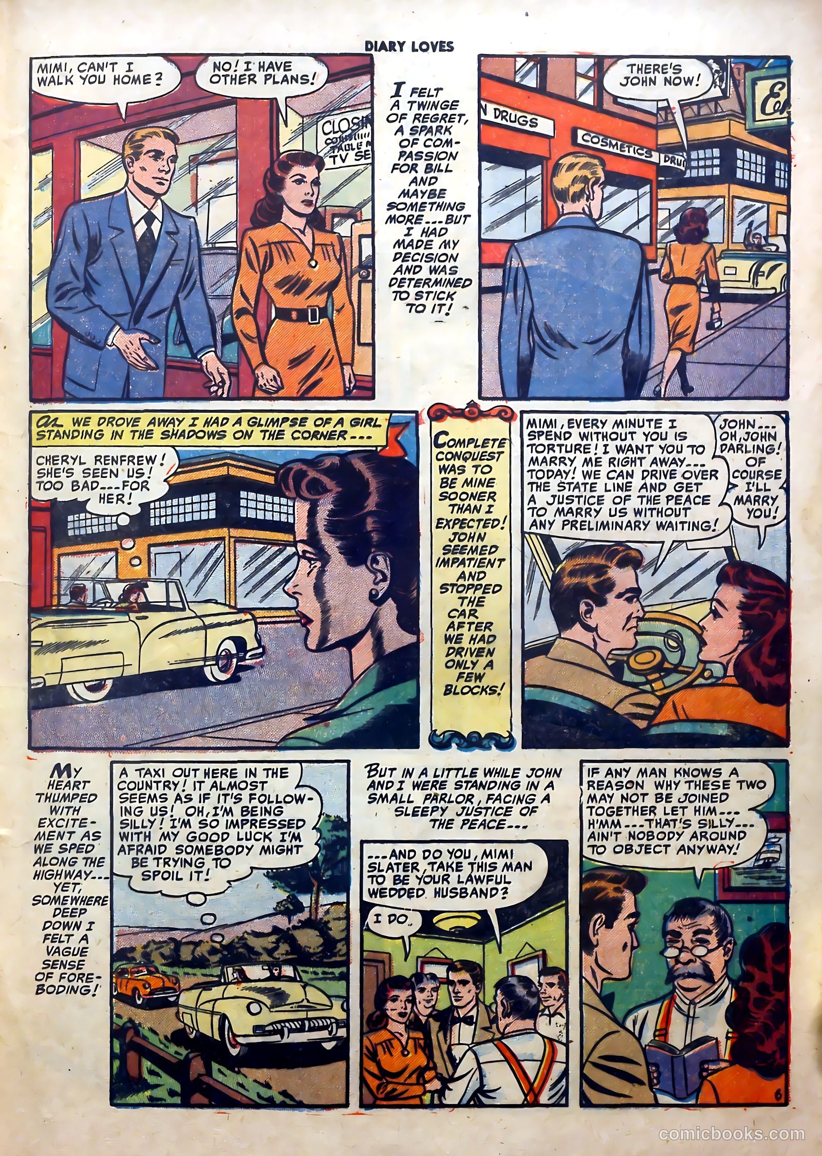 Diary Loves #12 (1951) — page 23 of 36