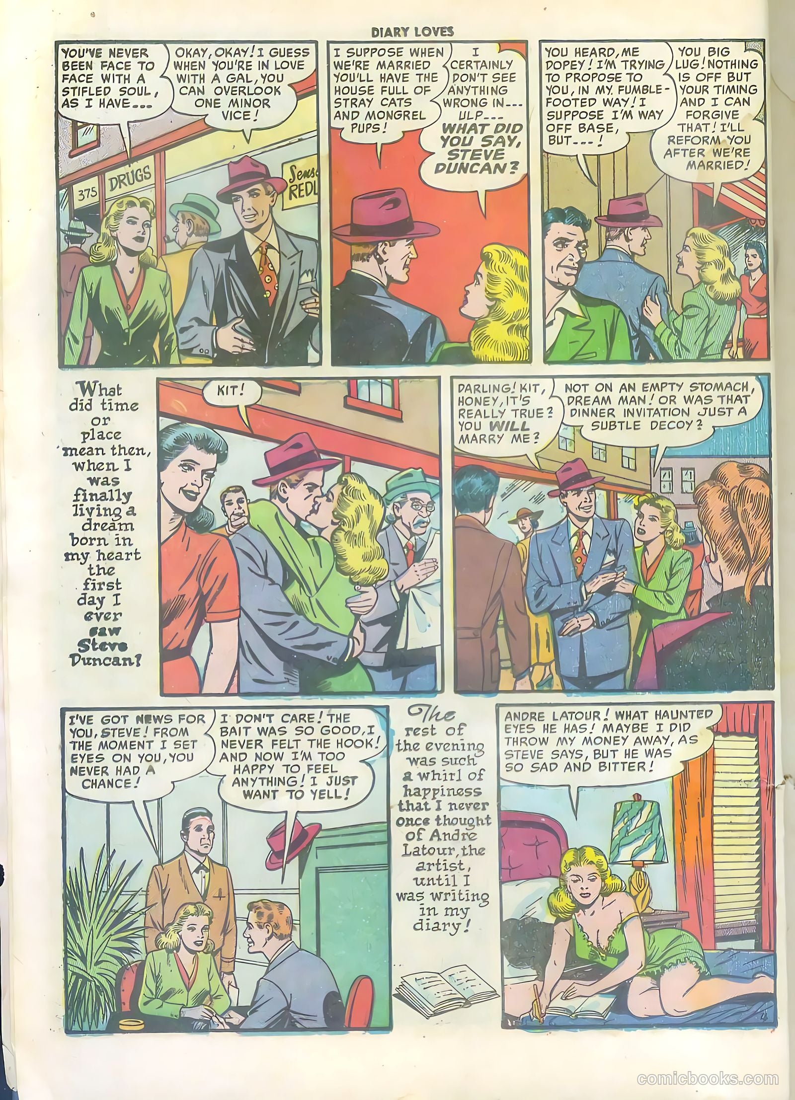 Diary Loves #13 (1951) — page 6 of 36