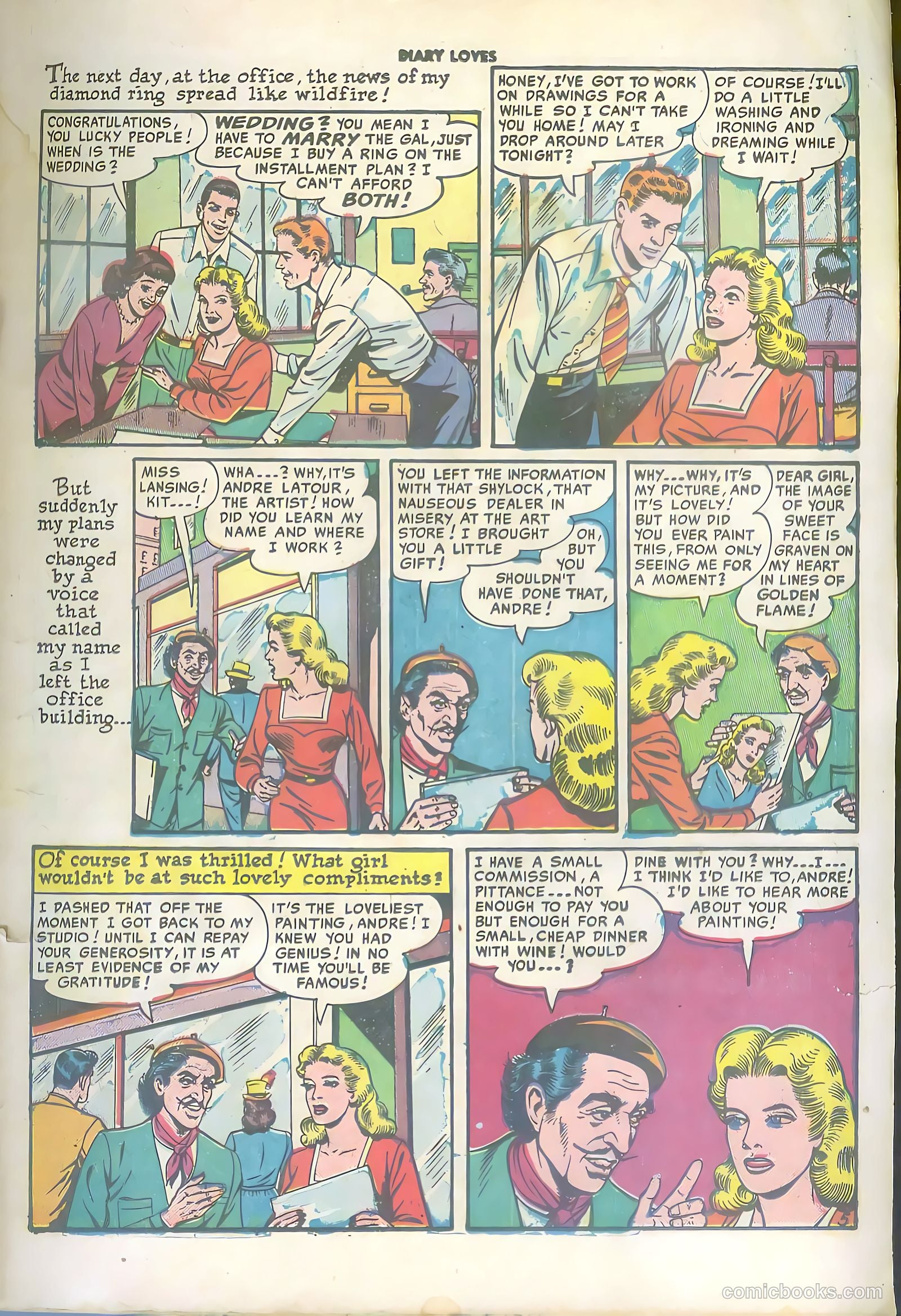 Diary Loves #13 (1951) — page 7 of 36