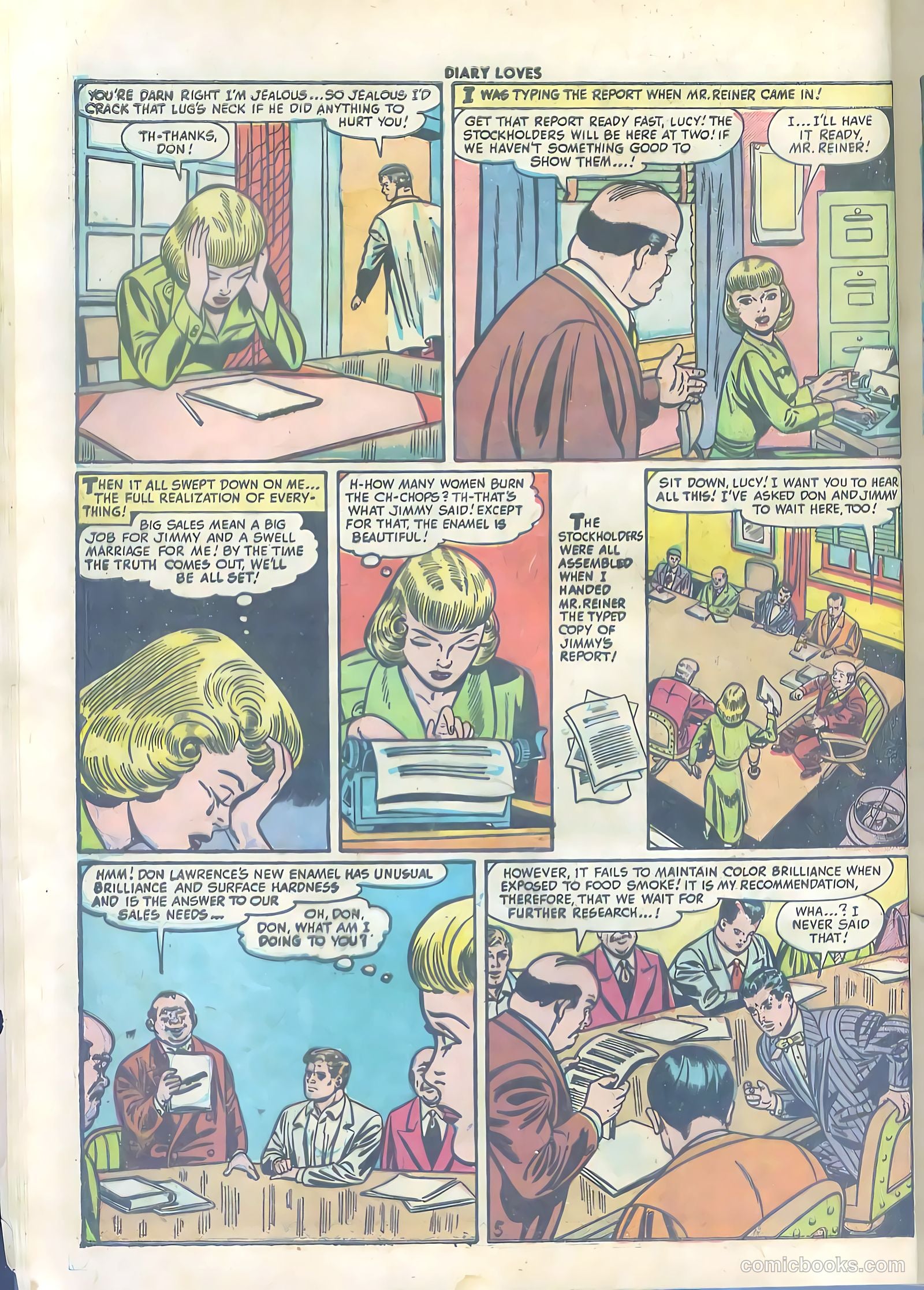 Diary Loves #13 (1951) — page 16 of 36