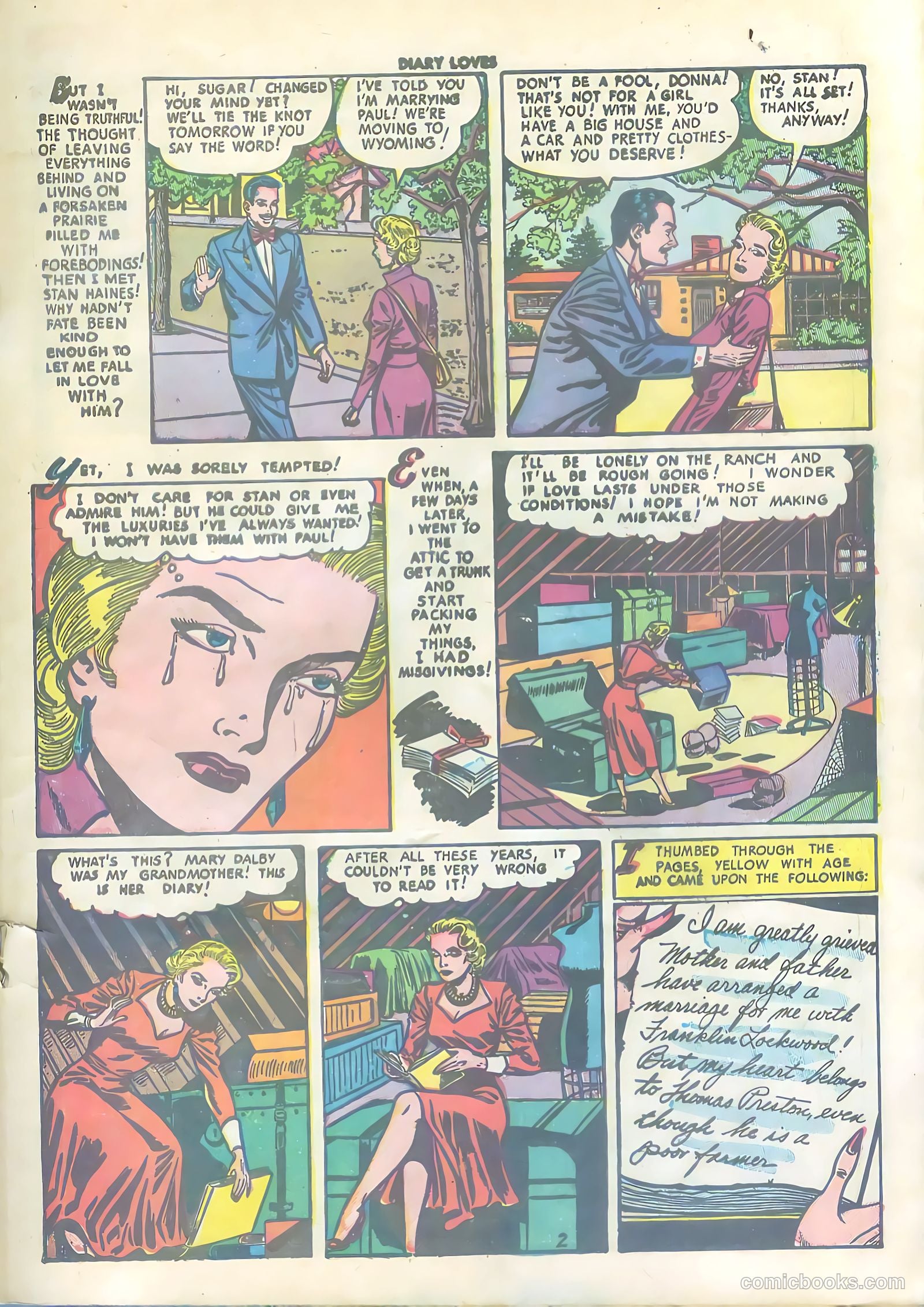 Diary Loves #13 (1951) — page 19 of 36