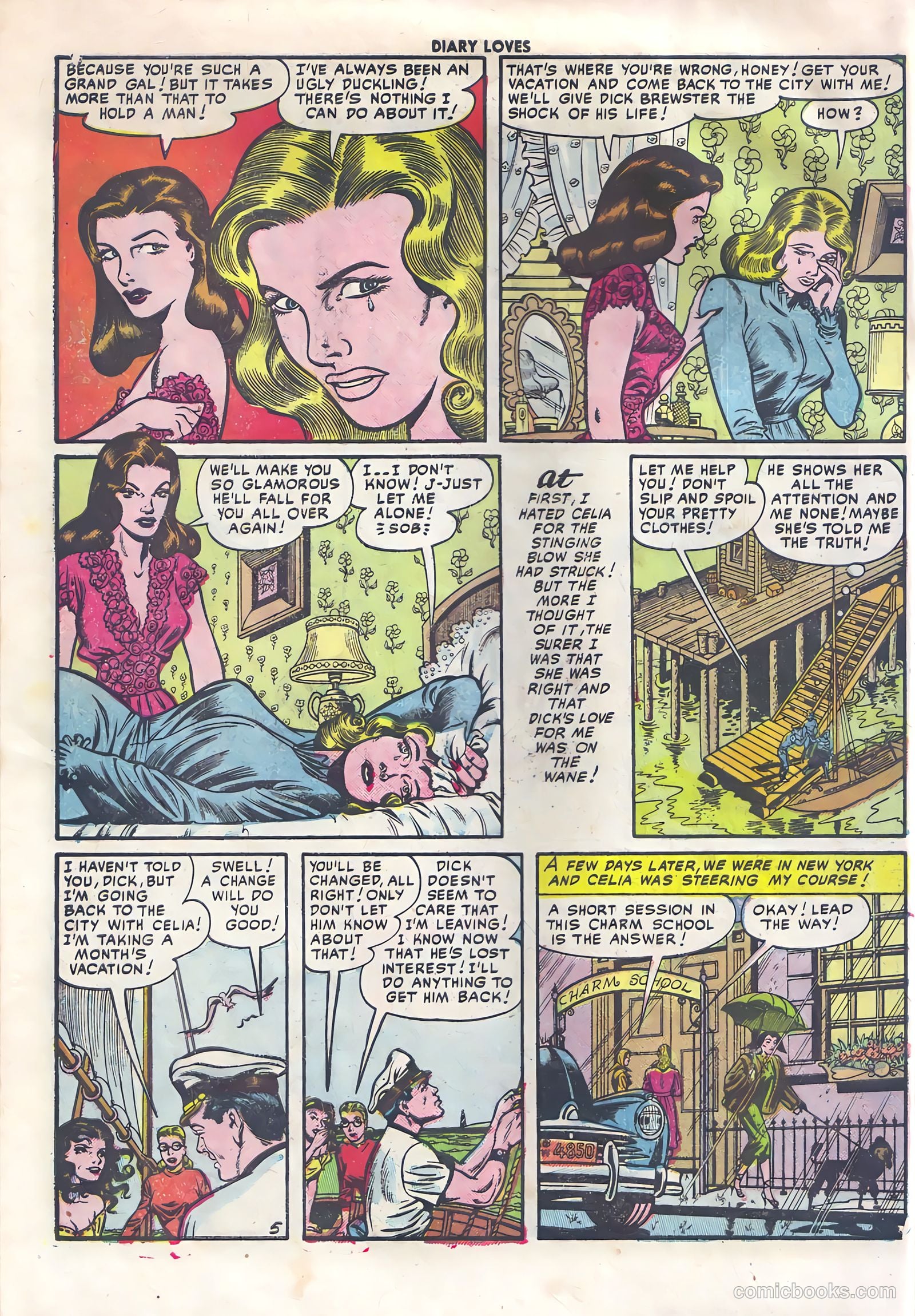 Diary Loves #15 (1951) — page 22 of 36