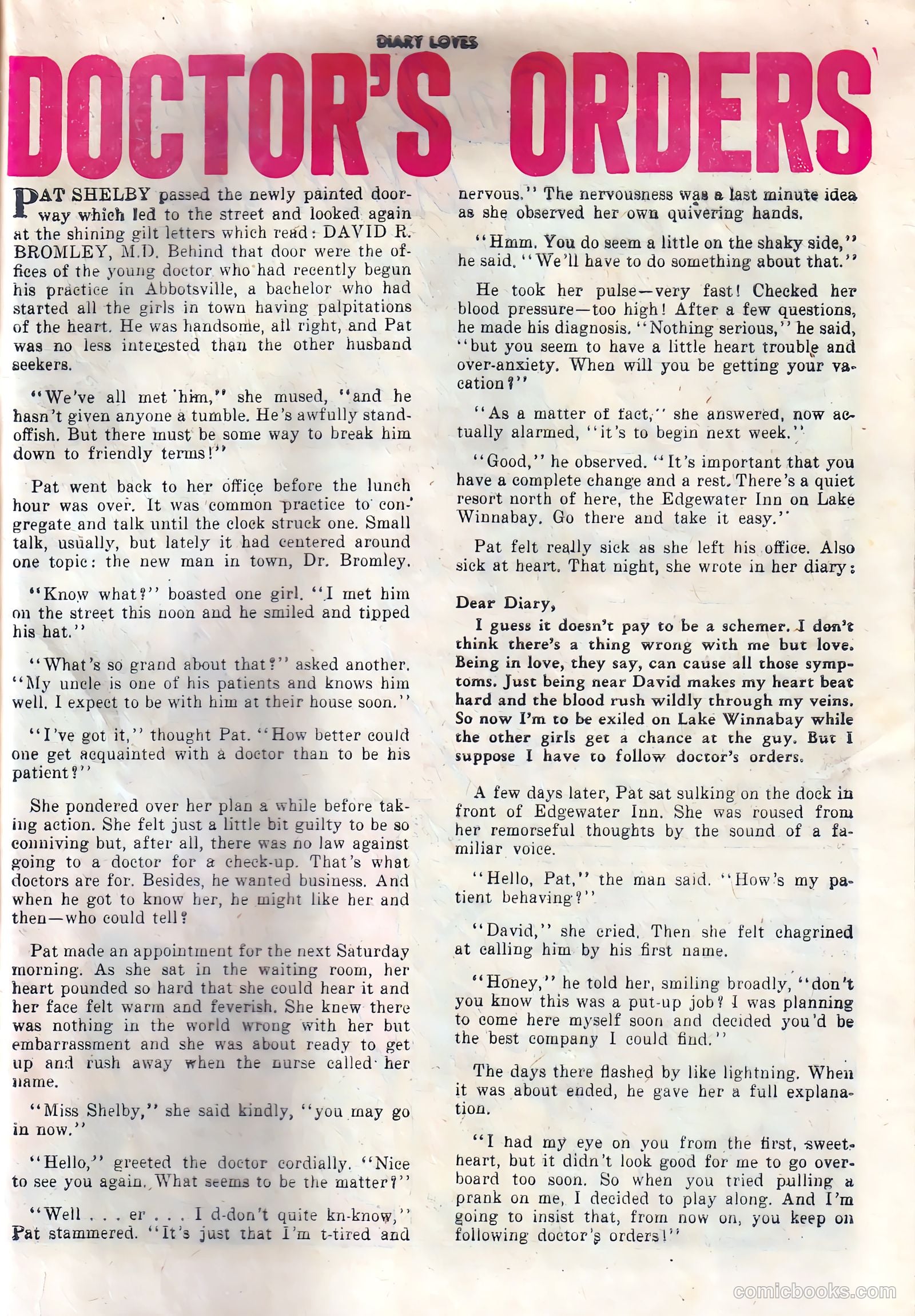 Diary Loves #15 (1951) — page 25 of 36