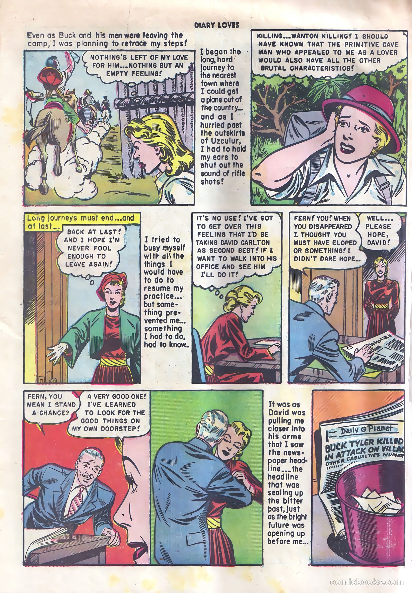 Diary Loves #15 (1951) — page 34 of 36