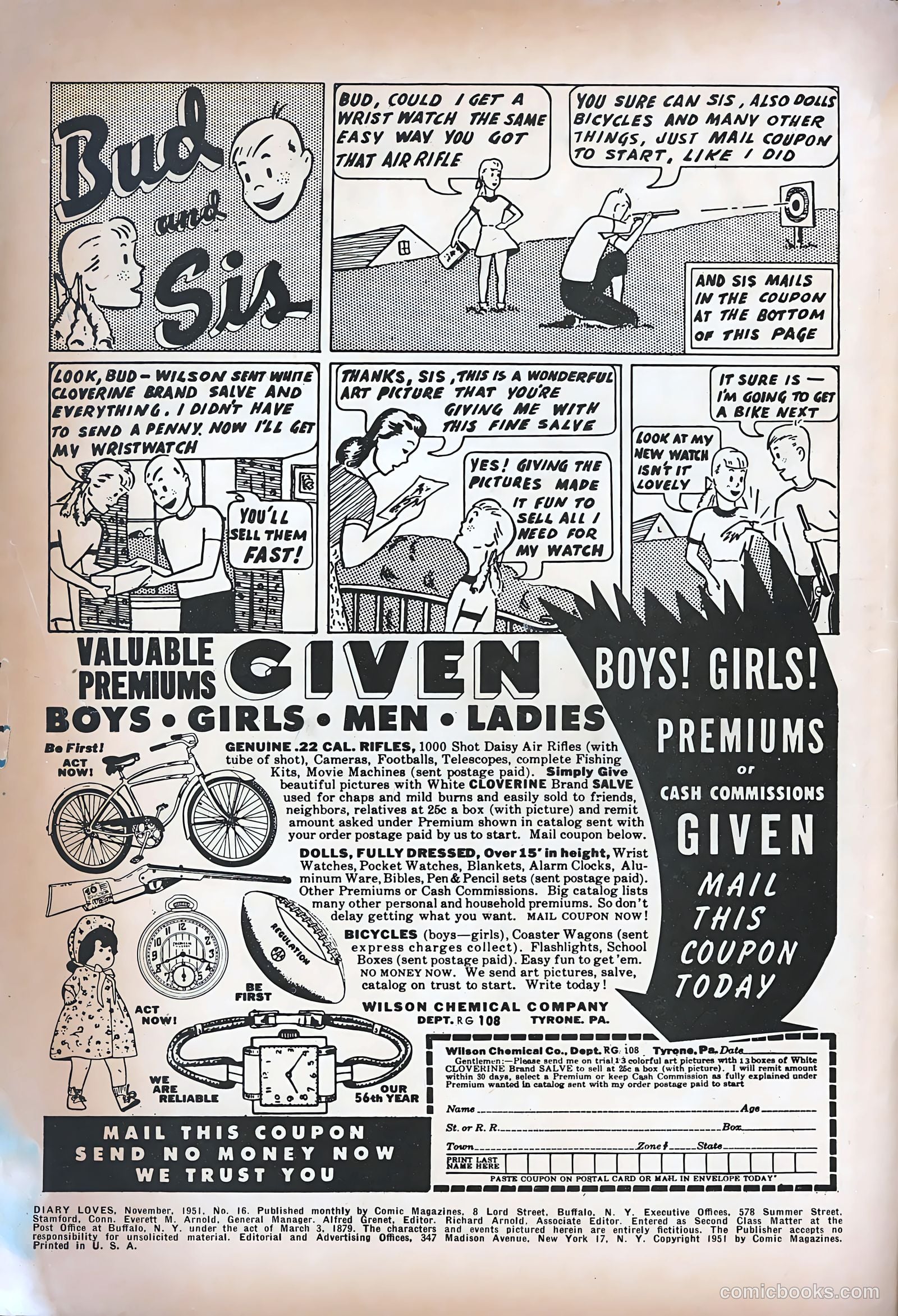 Diary Loves #16 (1951) — page 2 of 36