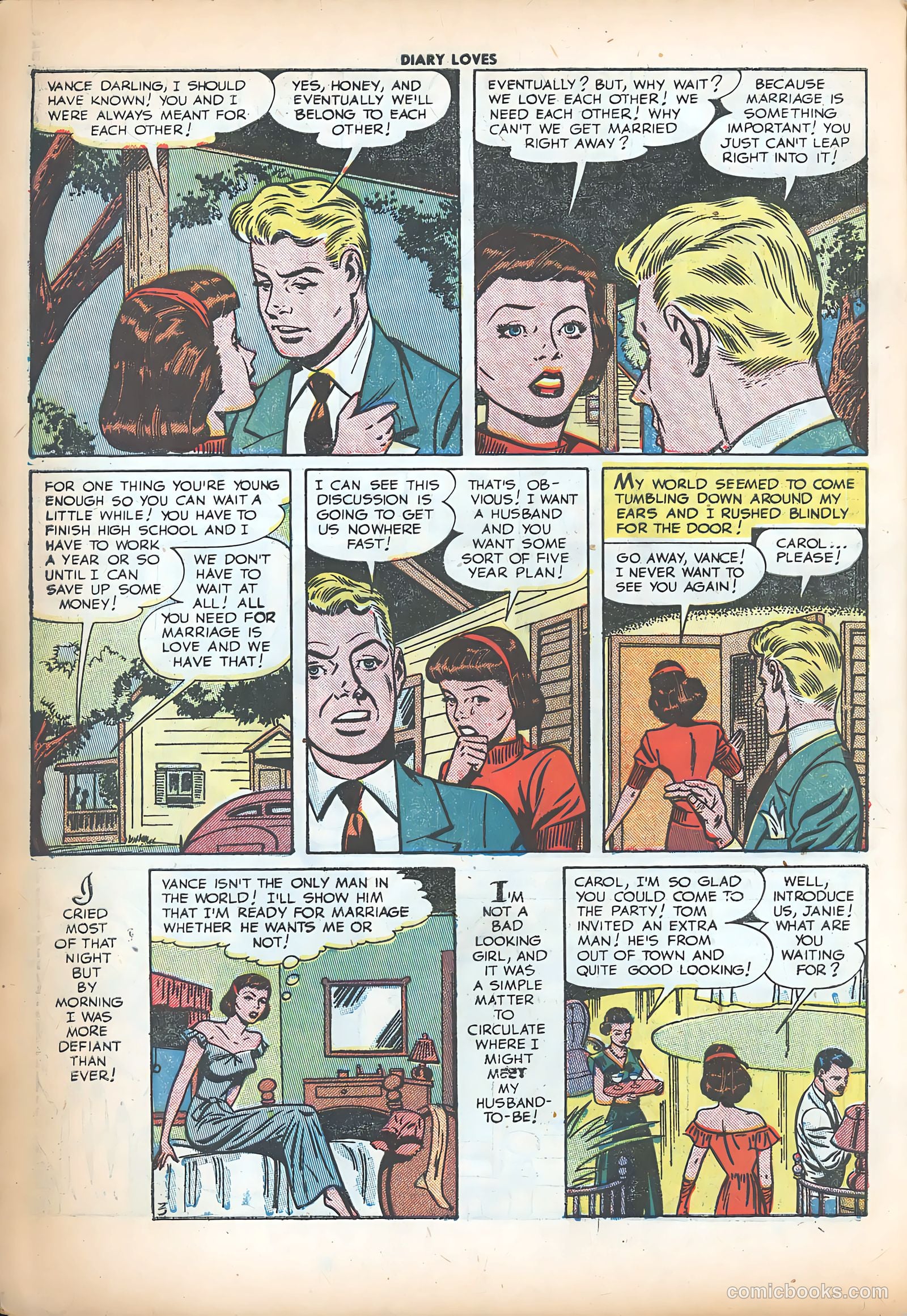 Diary Loves #16 (1951) — page 14 of 36