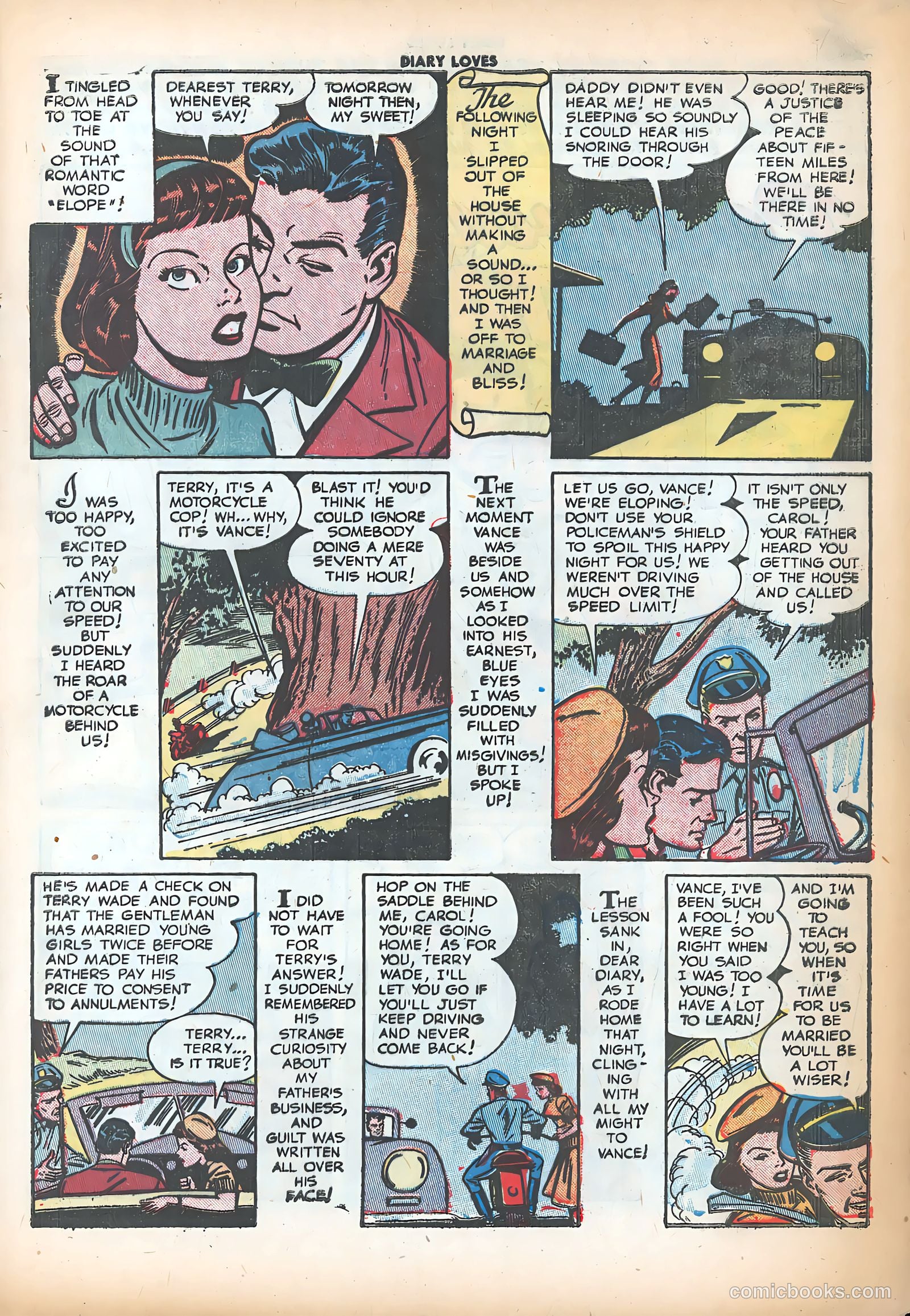 Diary Loves #16 (1951) — page 17 of 36