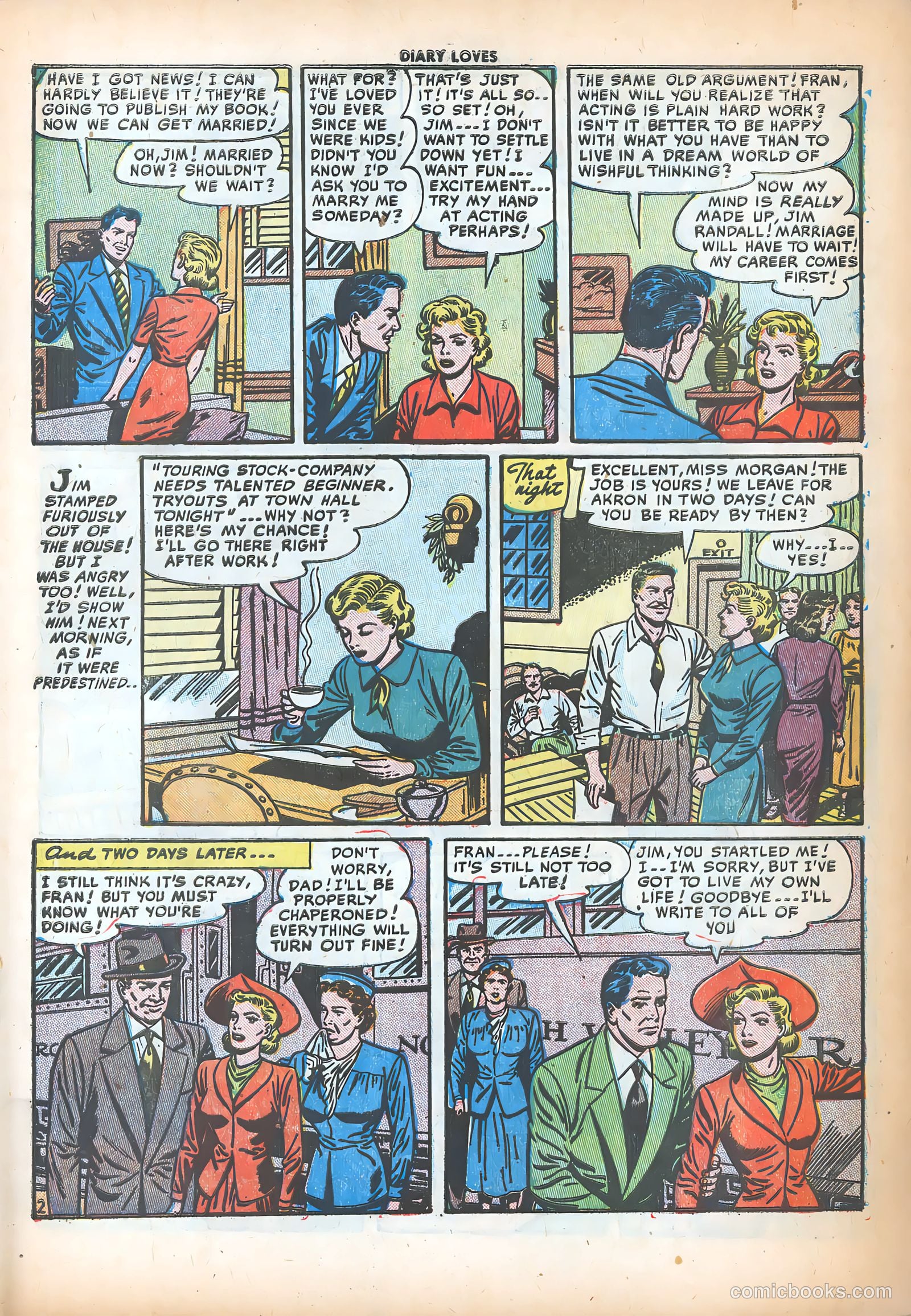Diary Loves #16 (1951) — page 19 of 36