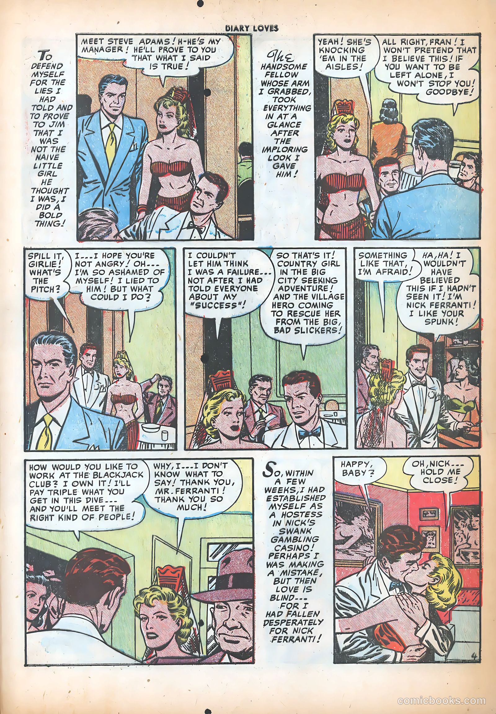 Diary Loves #16 (1951) — page 21 of 36