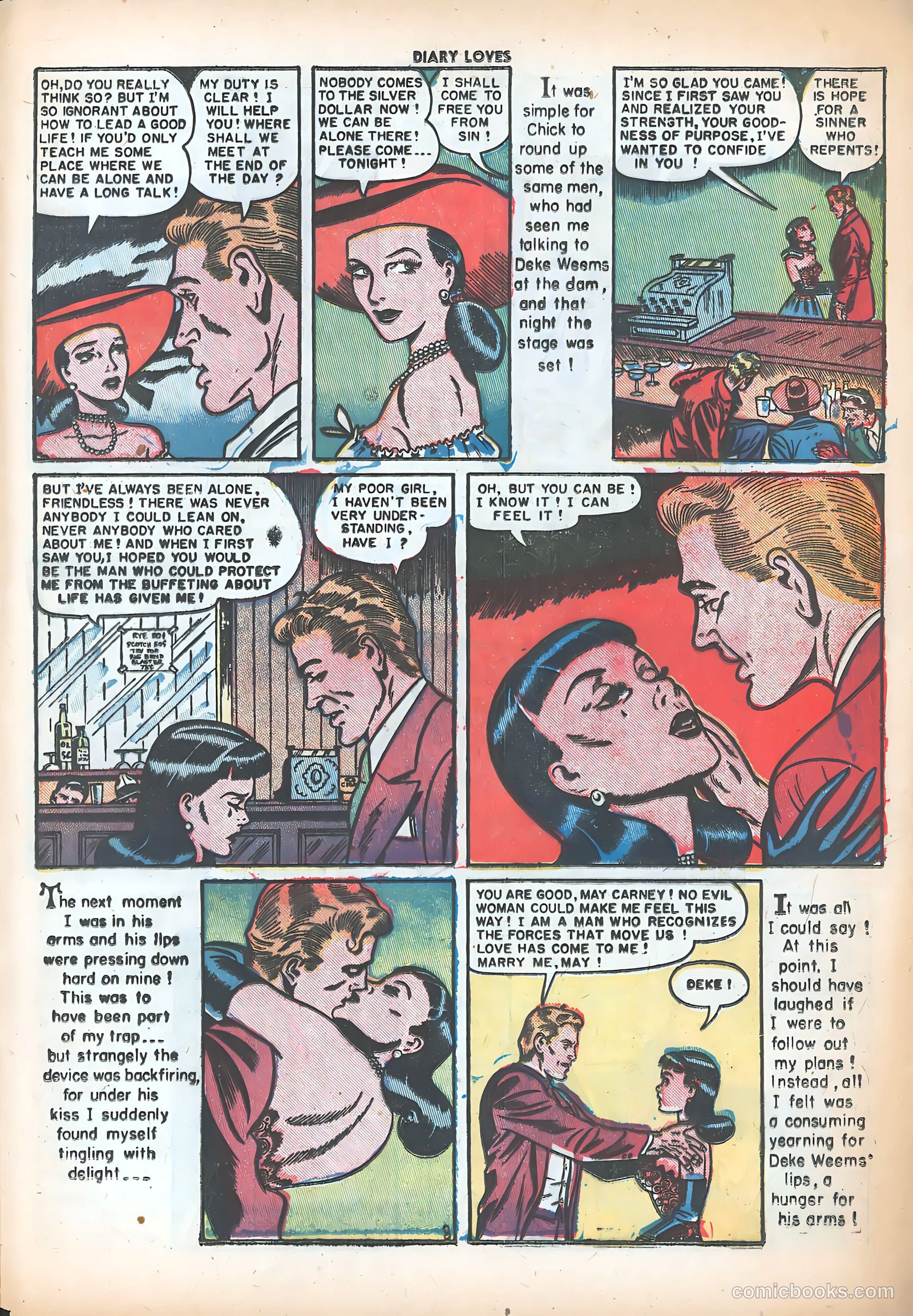 Diary Loves #16 (1951) — page 33 of 36