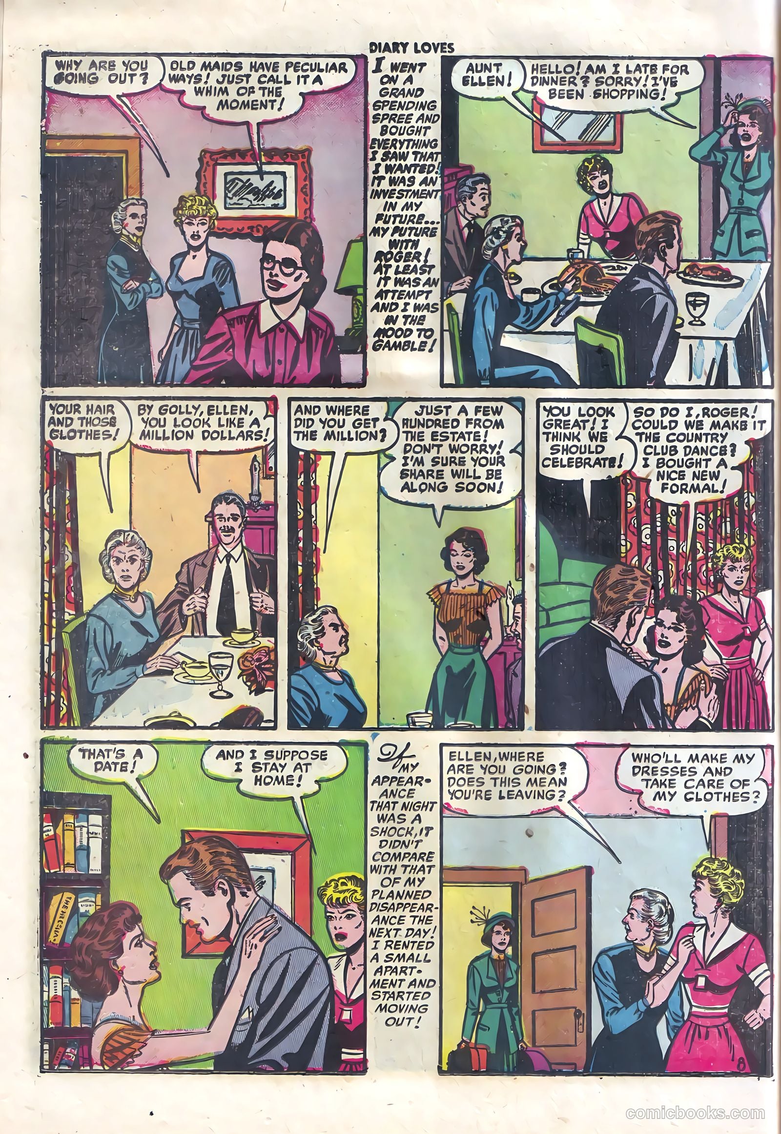 Diary Loves #17 (1951) — page 10 of 36