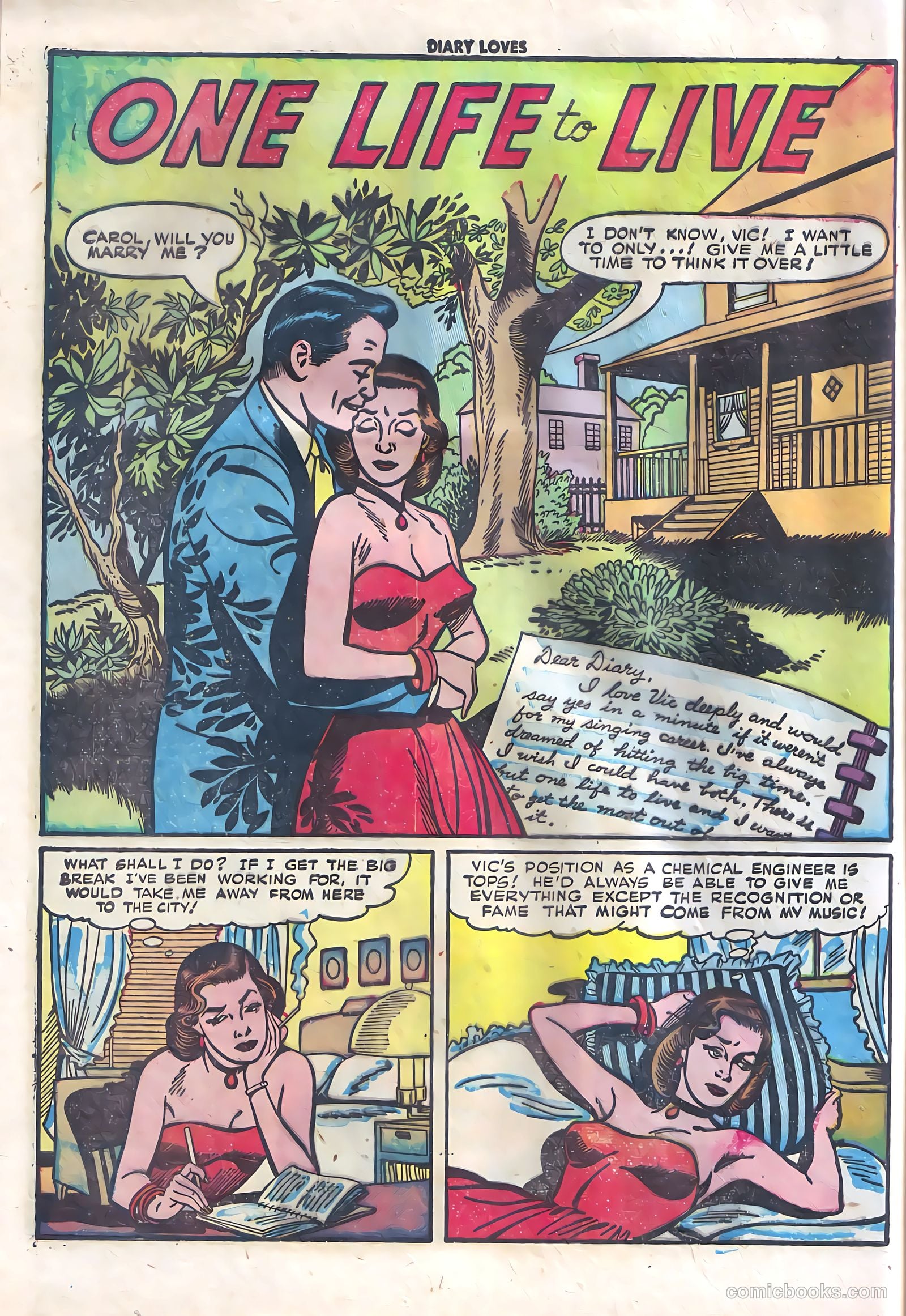 Diary Loves #17 (1951) — page 12 of 36