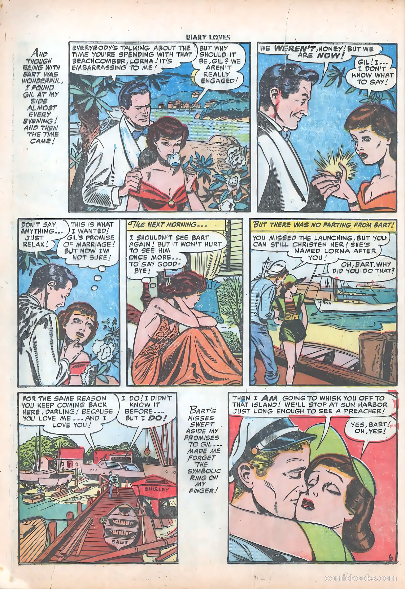 Diary Loves #18 (1952) — page 8 of 36