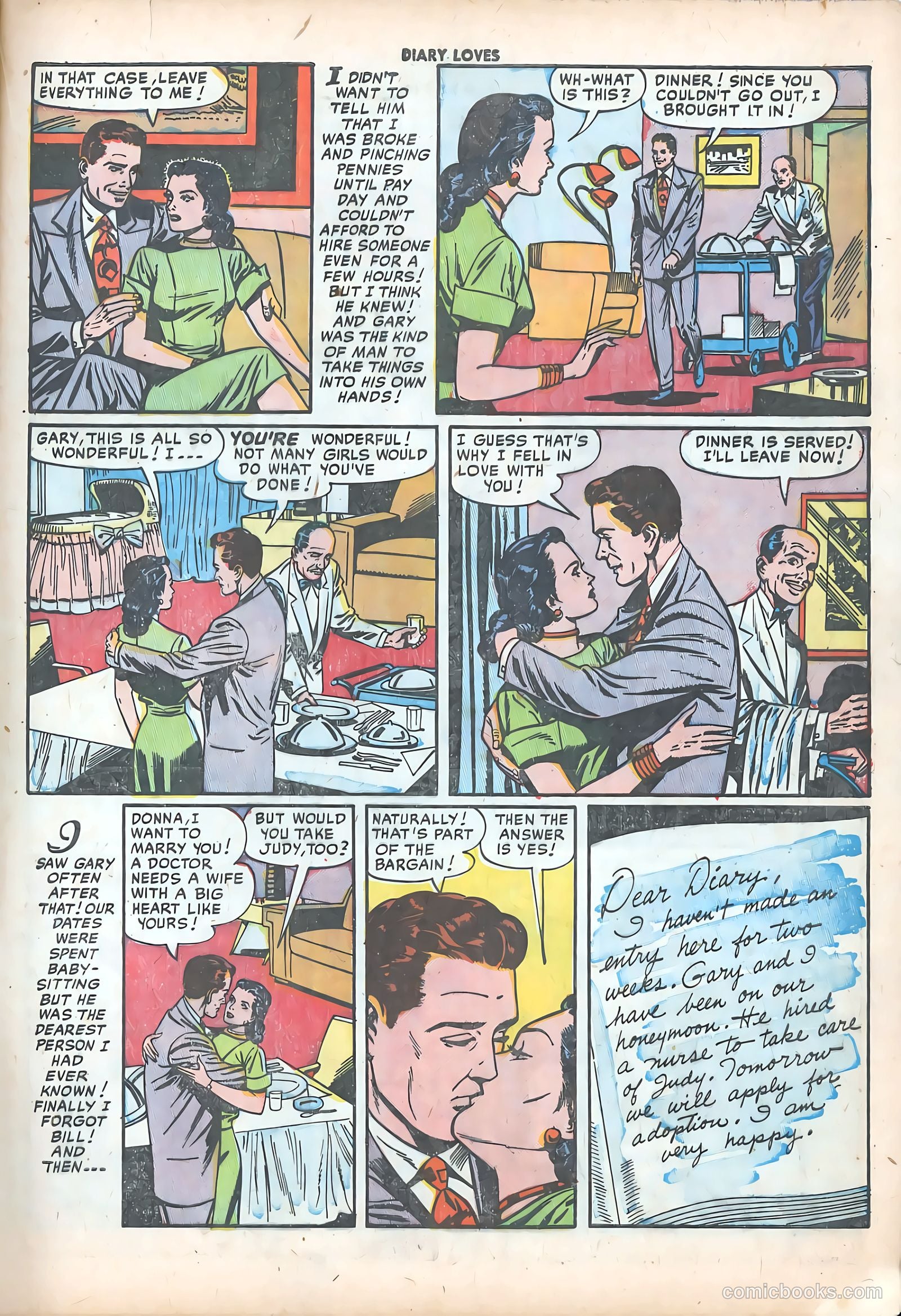 Diary Loves #18 (1952) — page 17 of 36