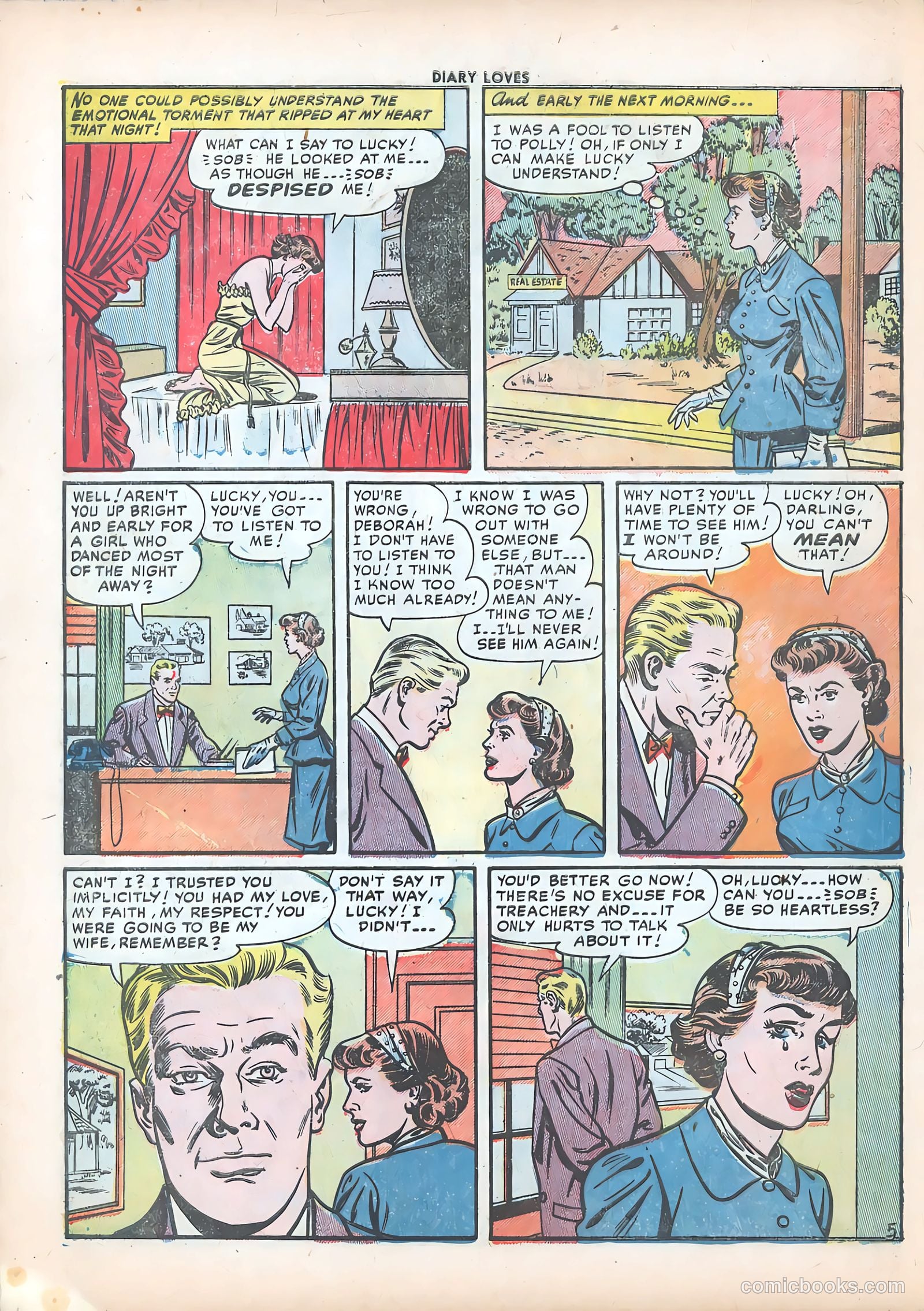 Diary Loves #18 (1952) — page 22 of 36