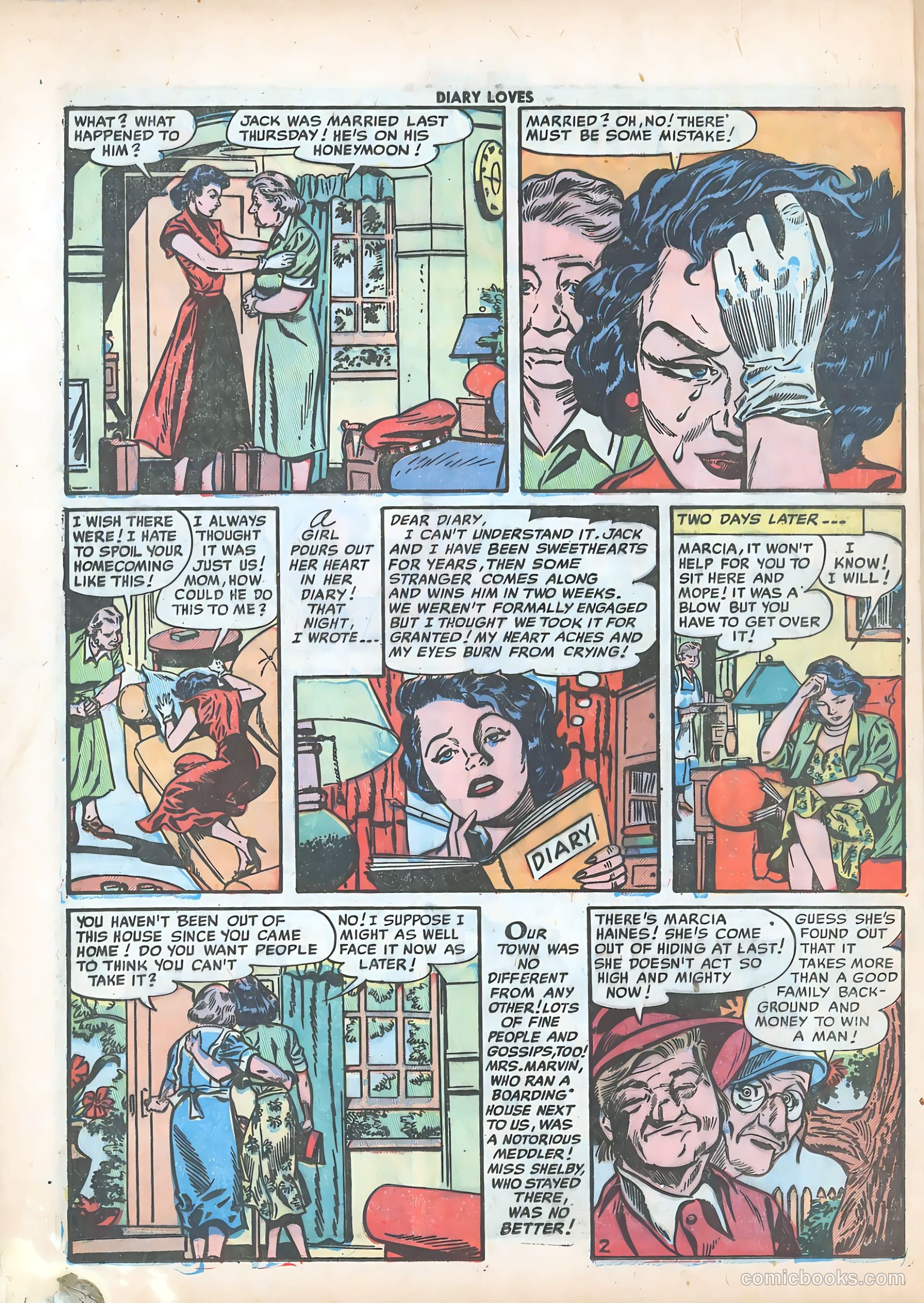 Diary Loves #18 (1952) — page 28 of 36