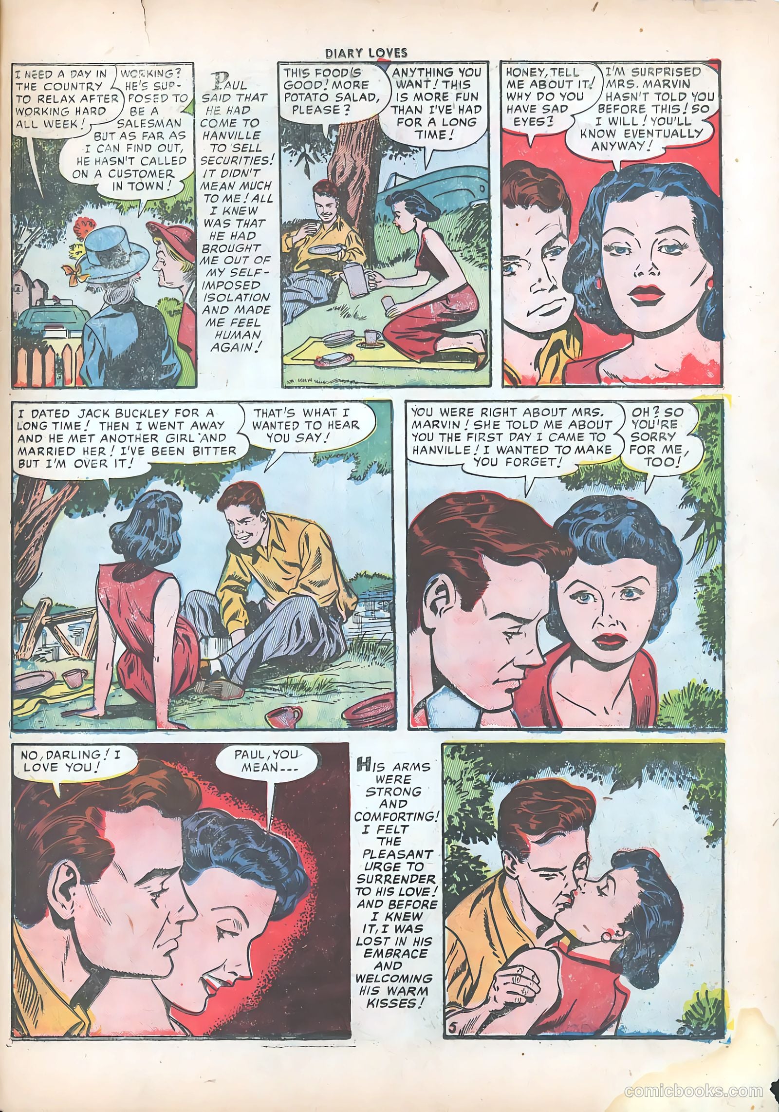 Diary Loves #18 (1952) — page 31 of 36