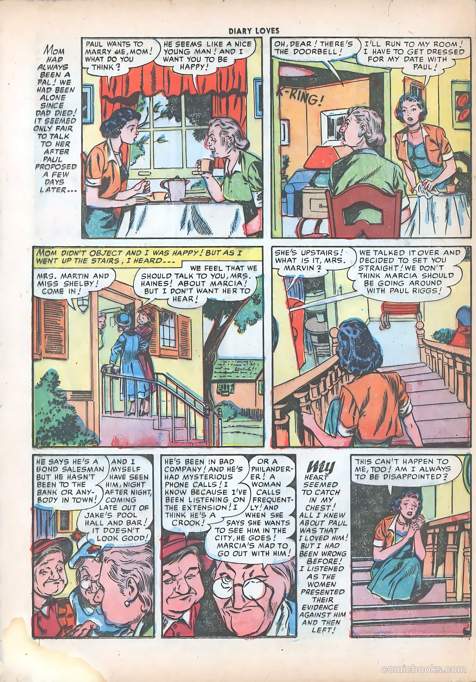 Diary Loves #18 (1952) — page 32 of 36