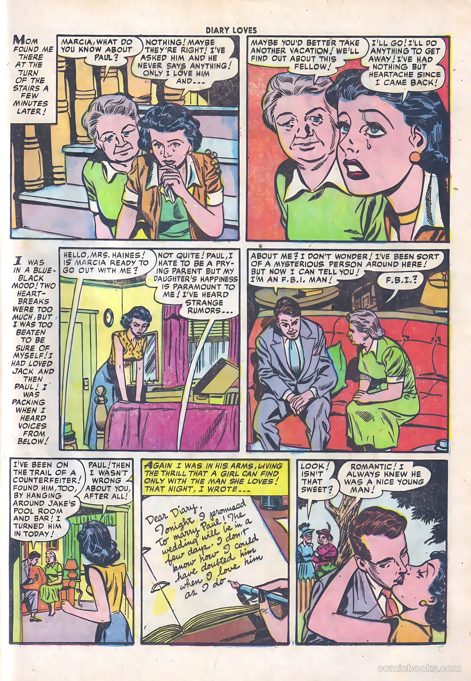 Diary Loves #18 (1952) — page 33 of 36