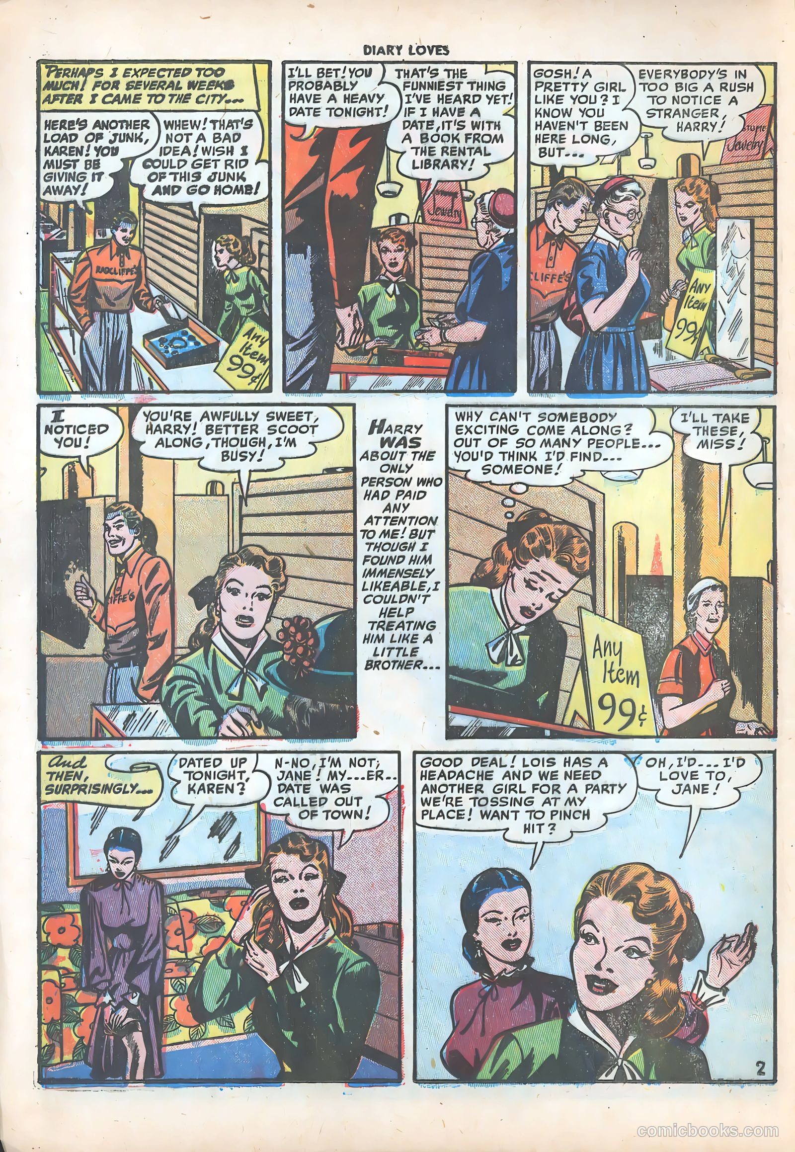 Diary Loves #19 (1952) — page 5 of 37