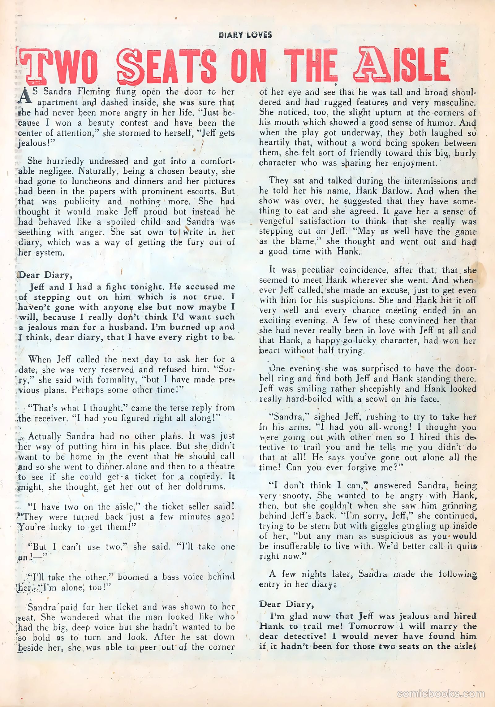 Diary Loves #19 (1952) — page 27 of 37