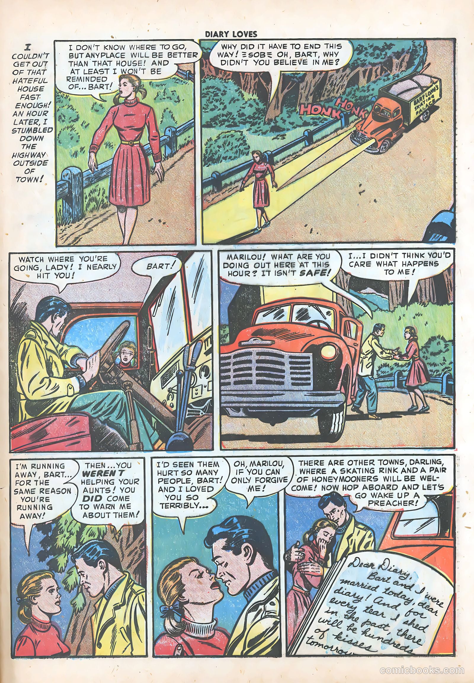 Diary Loves #19 (1952) — page 34 of 37