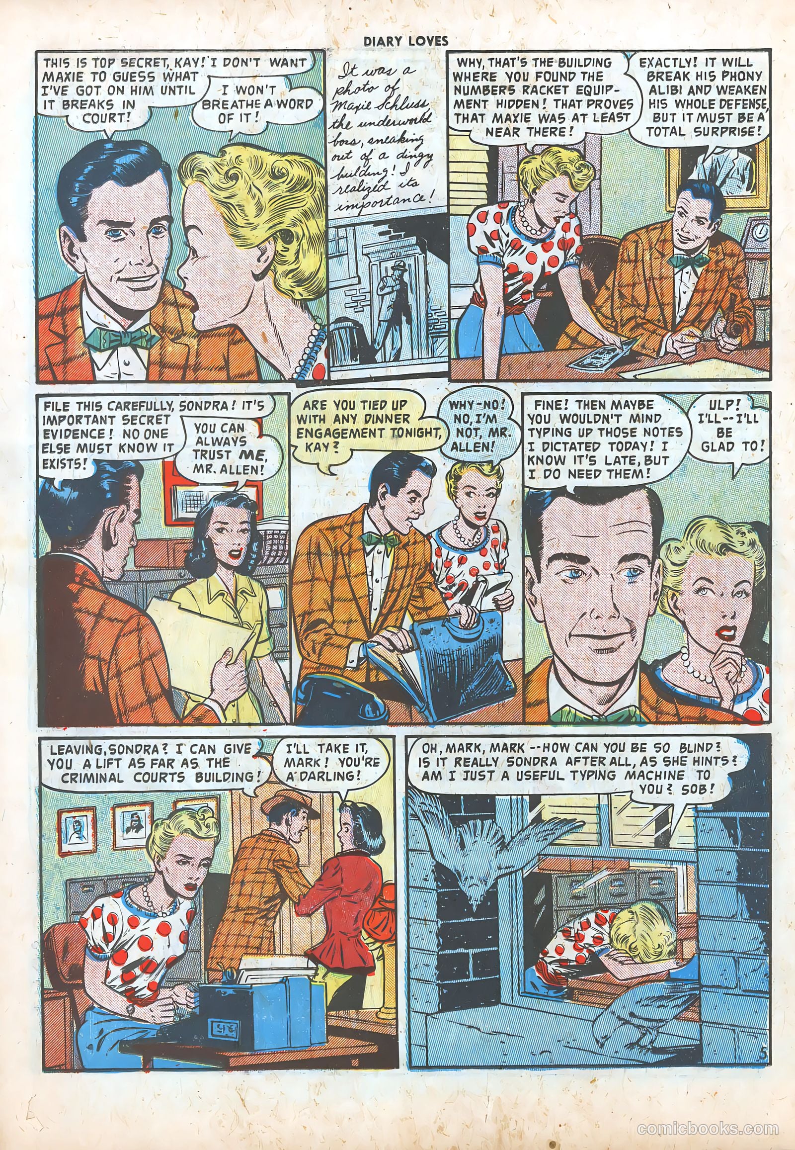 Diary Loves #2 (1949) — page 22 of 36