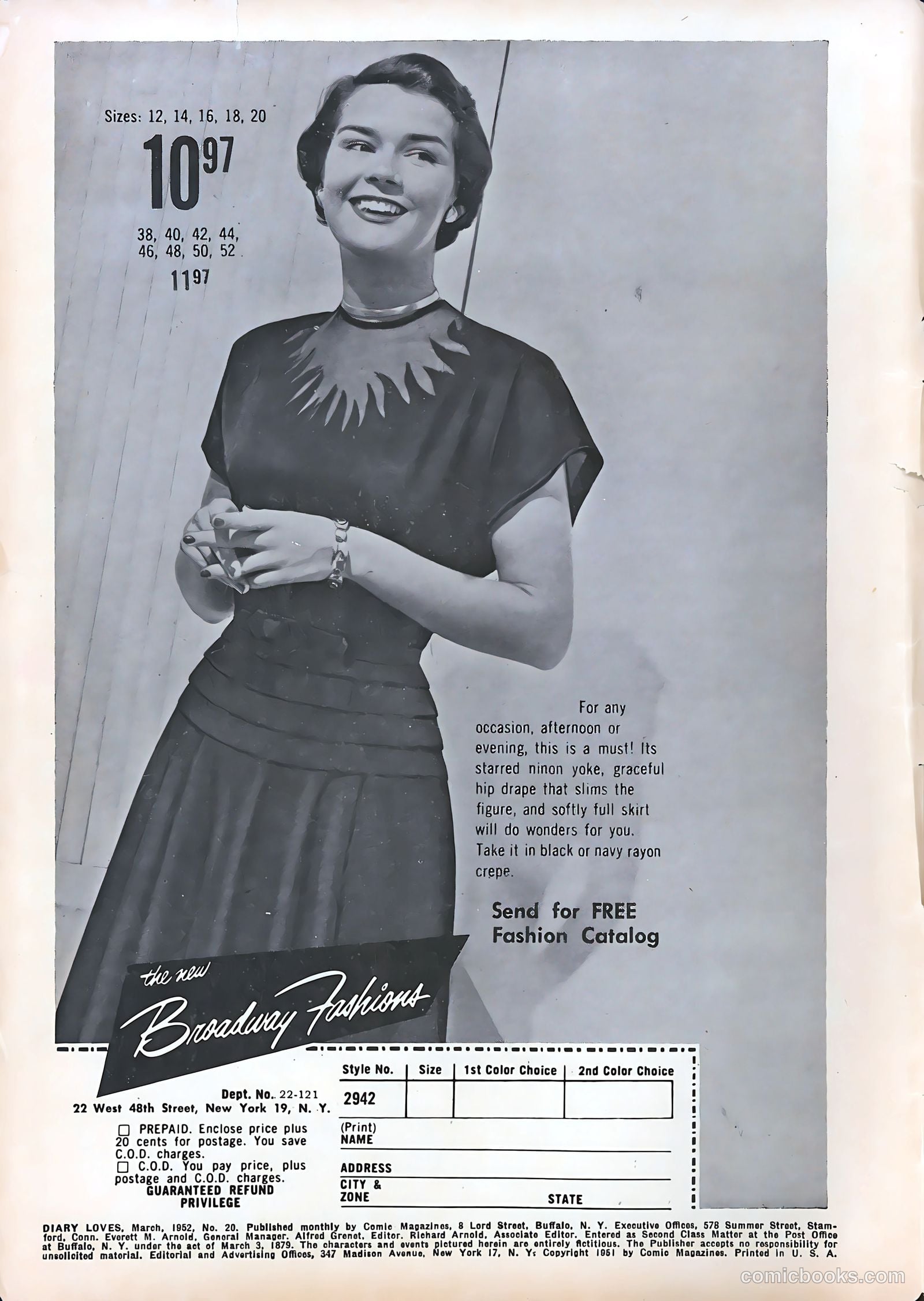 Diary Loves #20 (1952) — page 2 of 36
