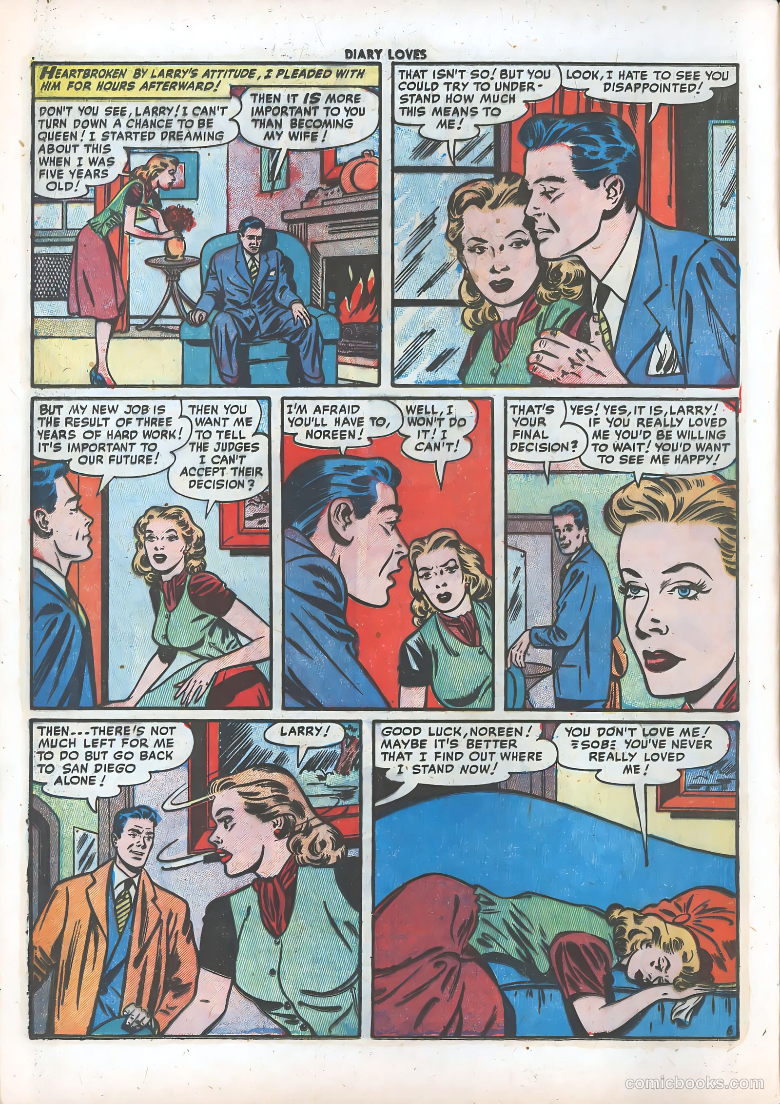 Diary Loves #20 (1952) — page 8 of 36