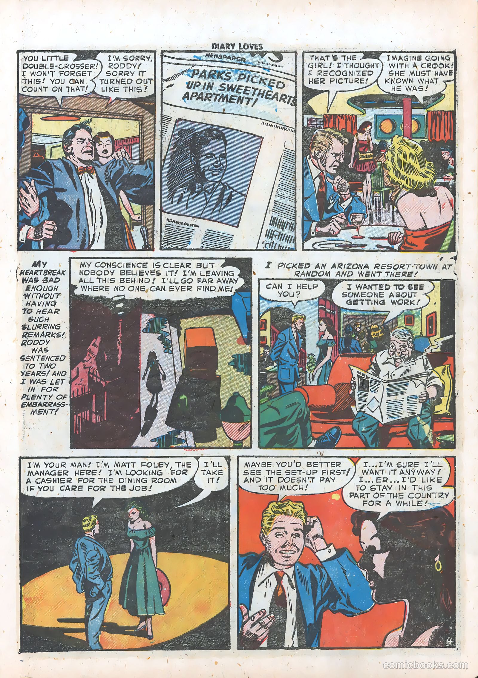 Diary Loves #20 (1952) — page 15 of 36