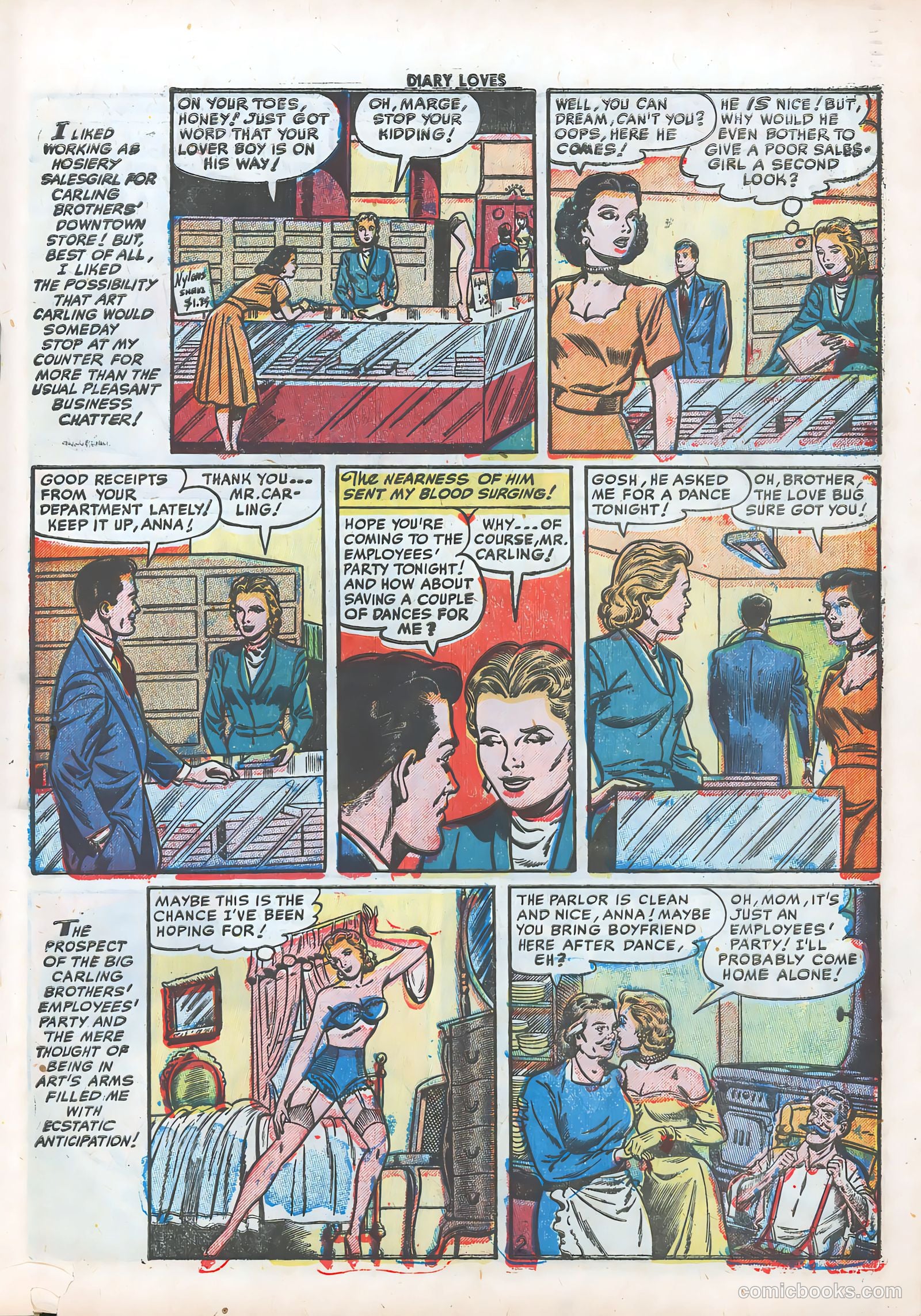 Diary Loves #20 (1952) — page 19 of 36