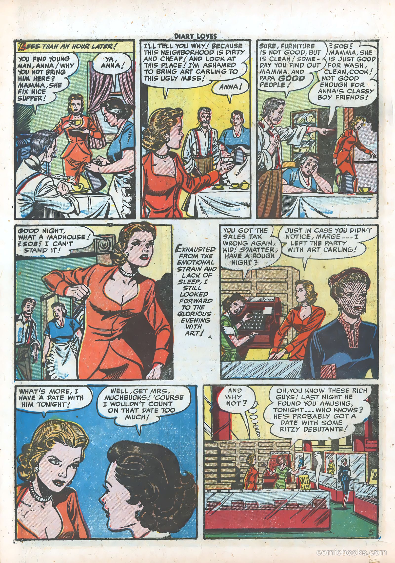 Diary Loves #20 (1952) — page 22 of 36