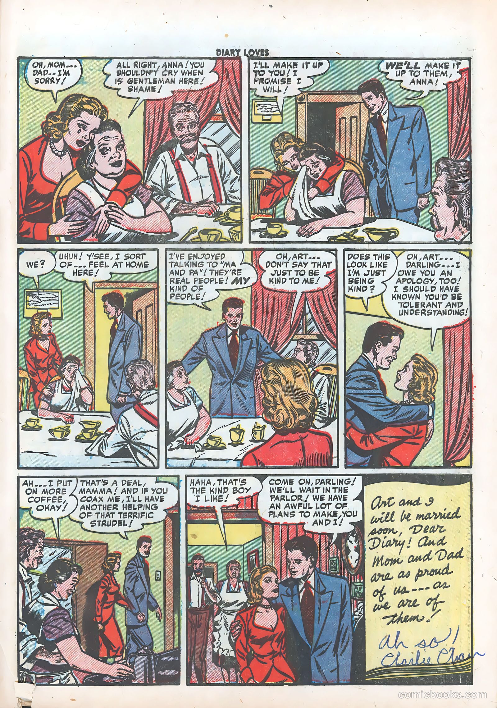 Diary Loves #20 (1952) — page 25 of 36