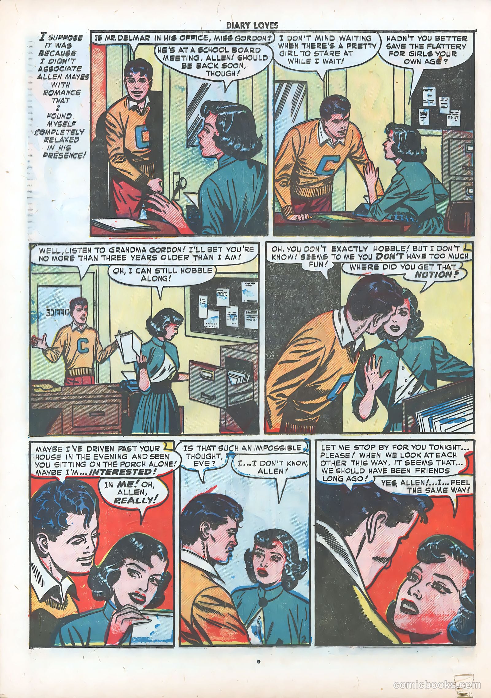 Diary Loves #20 (1952) — page 28 of 36