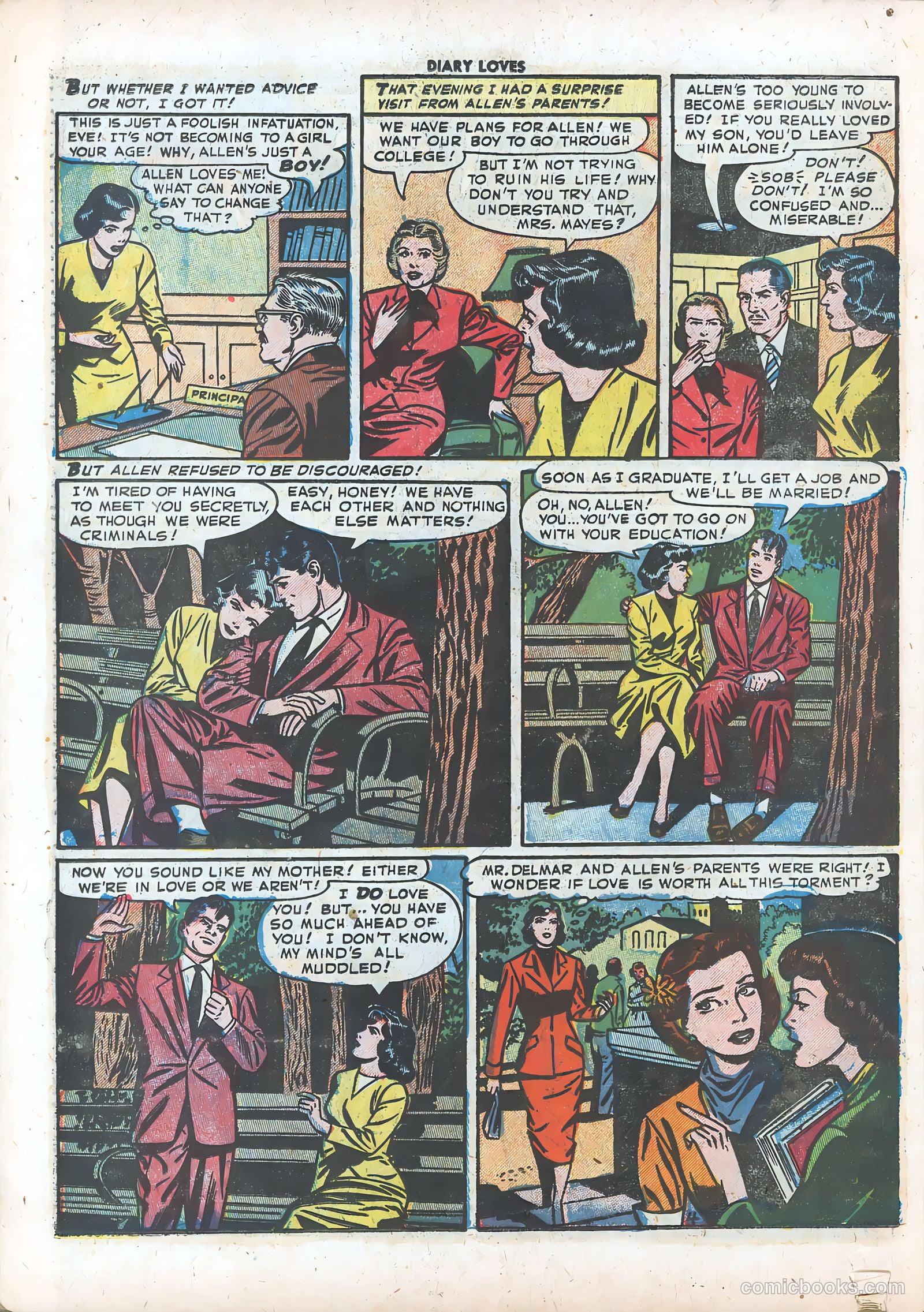 Diary Loves #20 (1952) — page 30 of 36