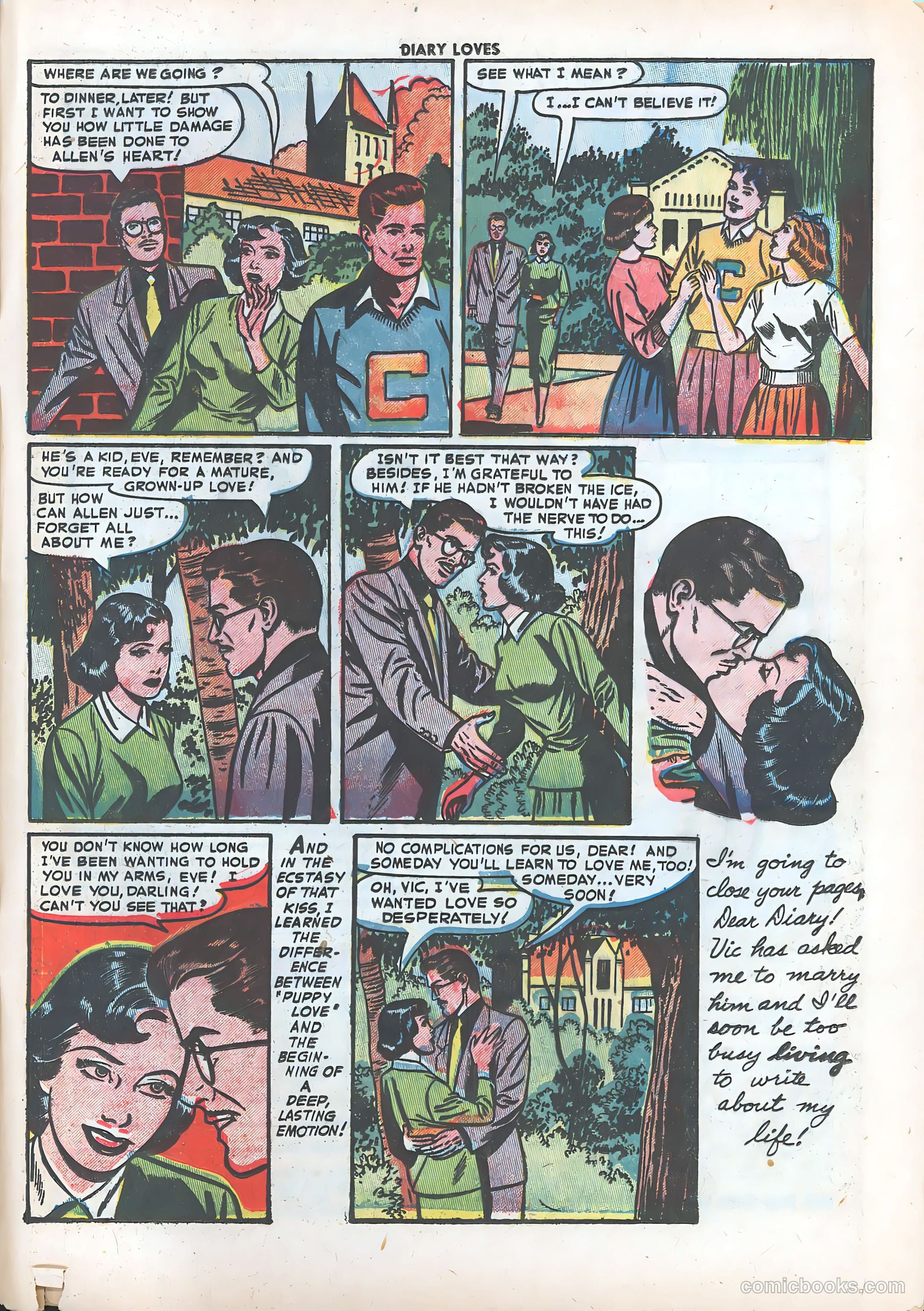 Diary Loves #20 (1952) — page 33 of 36