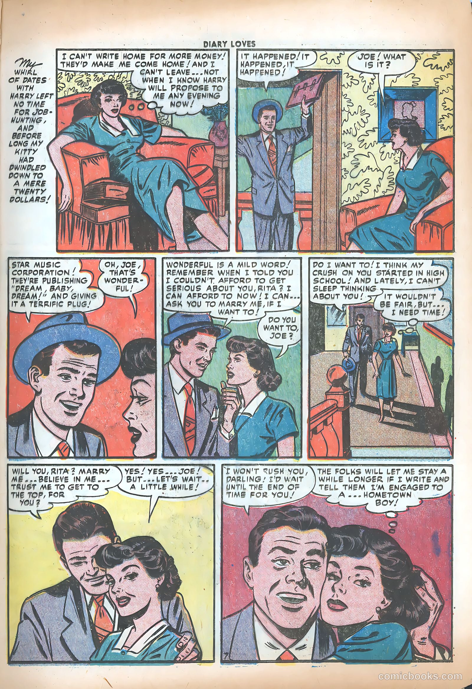 Diary Loves #21 (1952) — page 9 of 36
