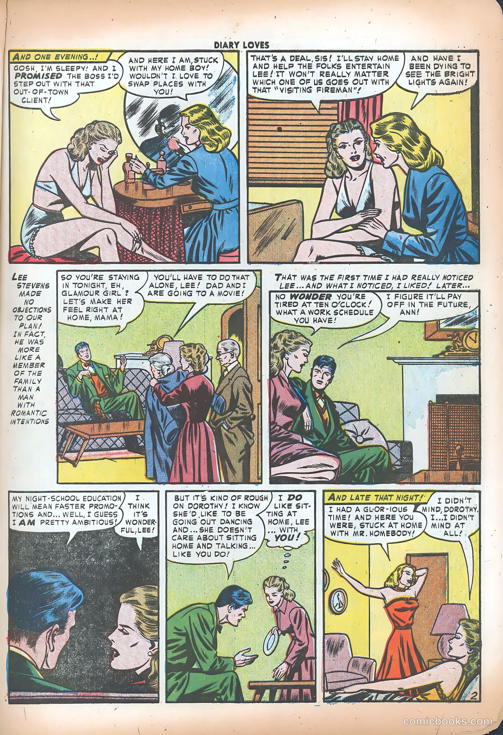Diary Loves #21 (1952) — page 13 of 36
