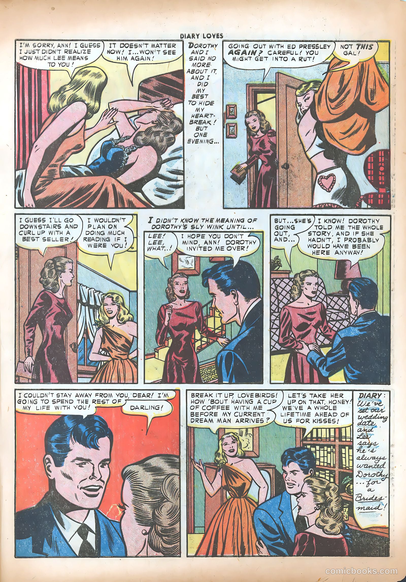 Diary Loves #21 (1952) — page 17 of 36