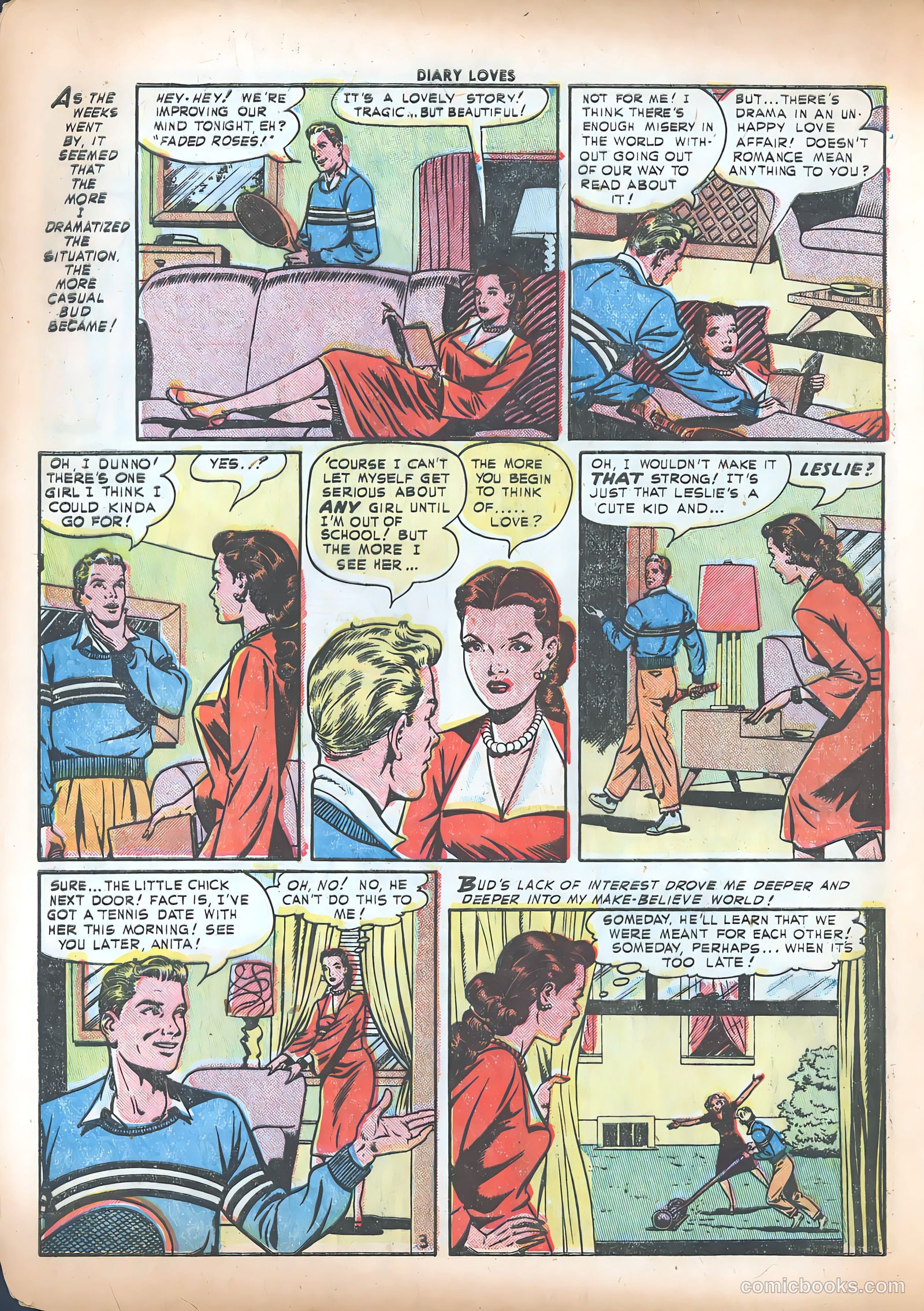 Diary Loves #21 (1952) — page 20 of 36