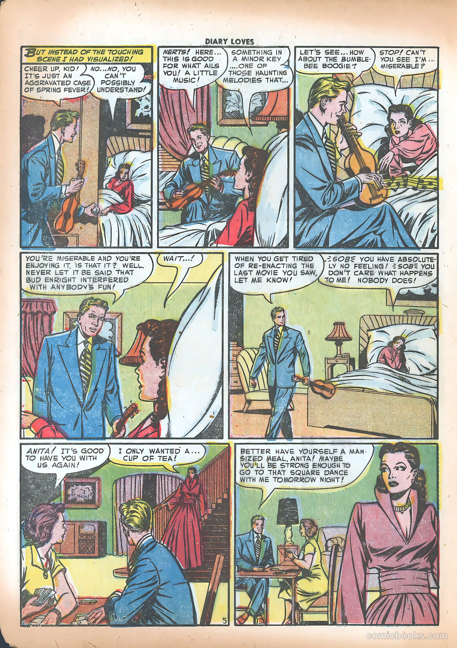 Diary Loves #21 (1952) — page 22 of 36