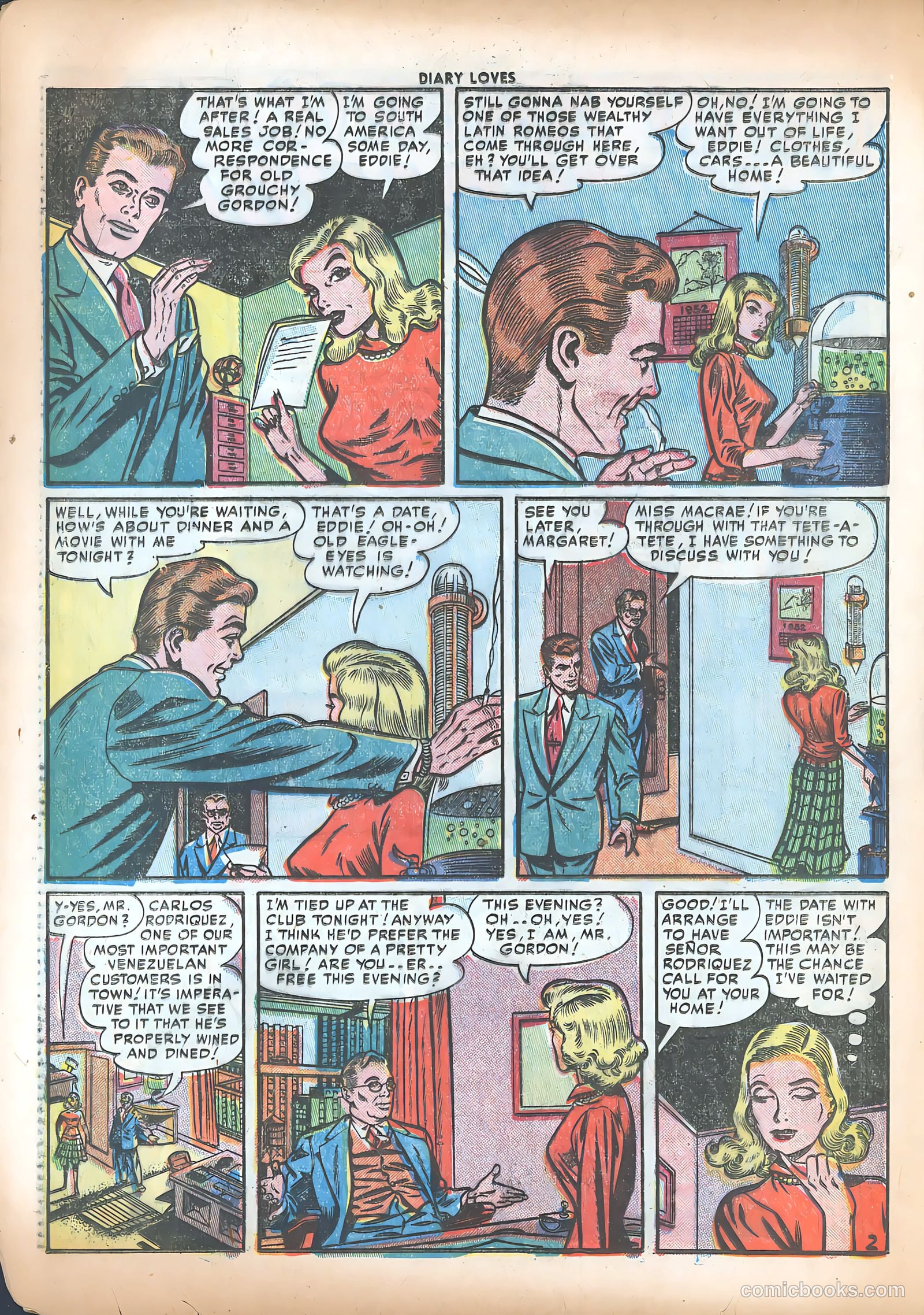 Diary Loves #21 (1952) — page 28 of 36