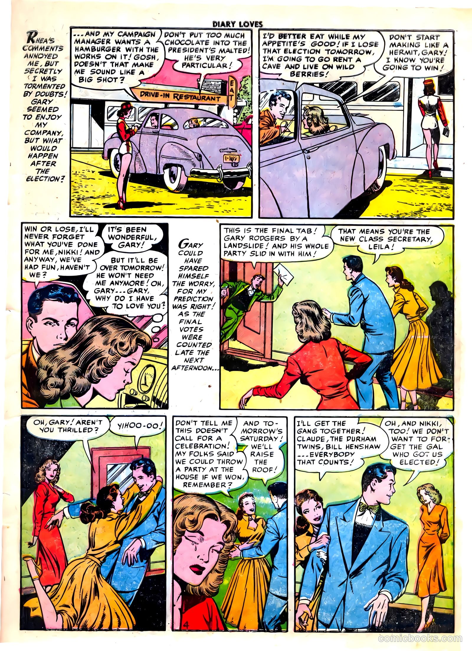 Diary Loves #22 (1952) — page 21 of 36