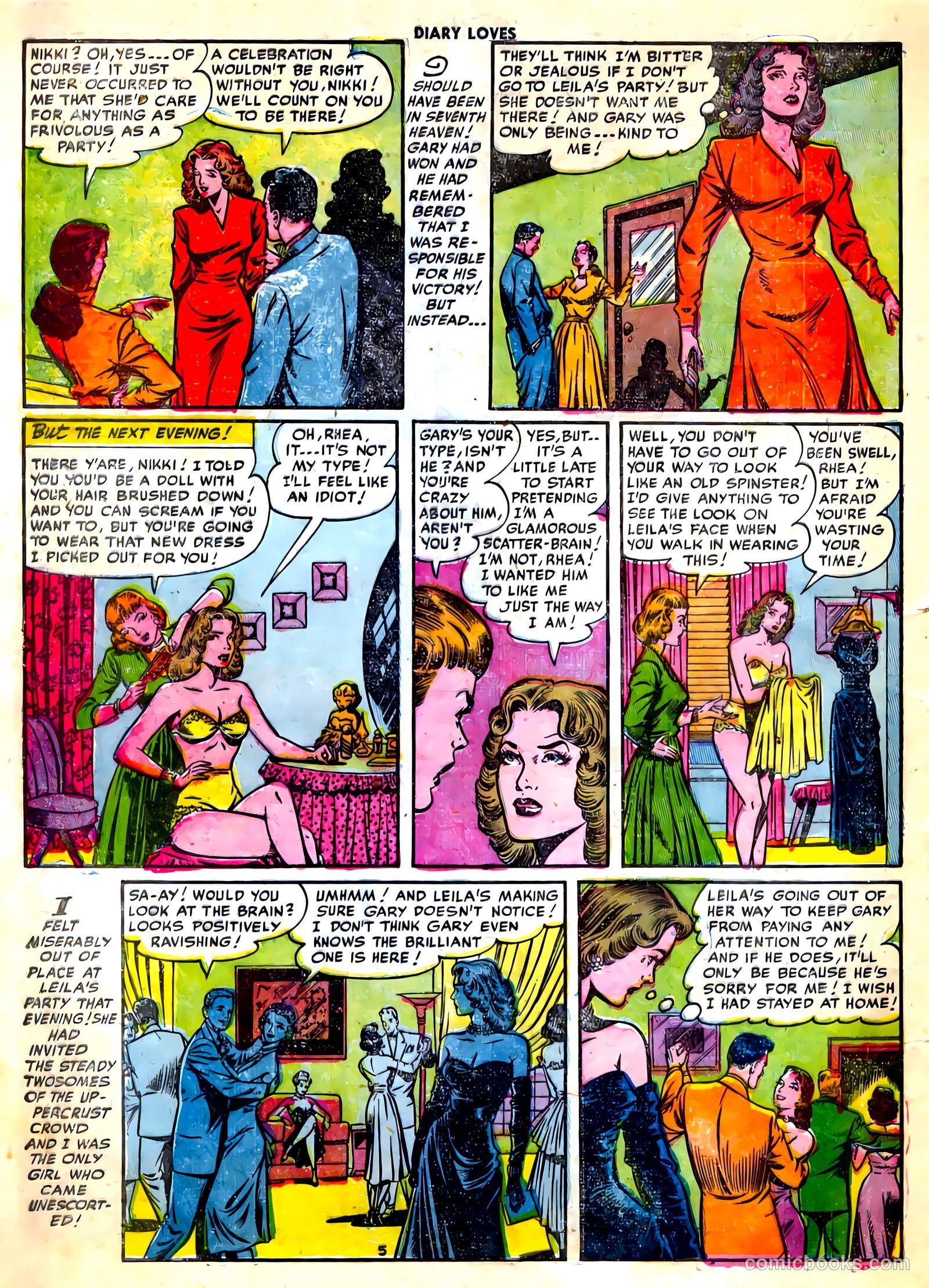 Diary Loves #22 (1952) — page 22 of 36