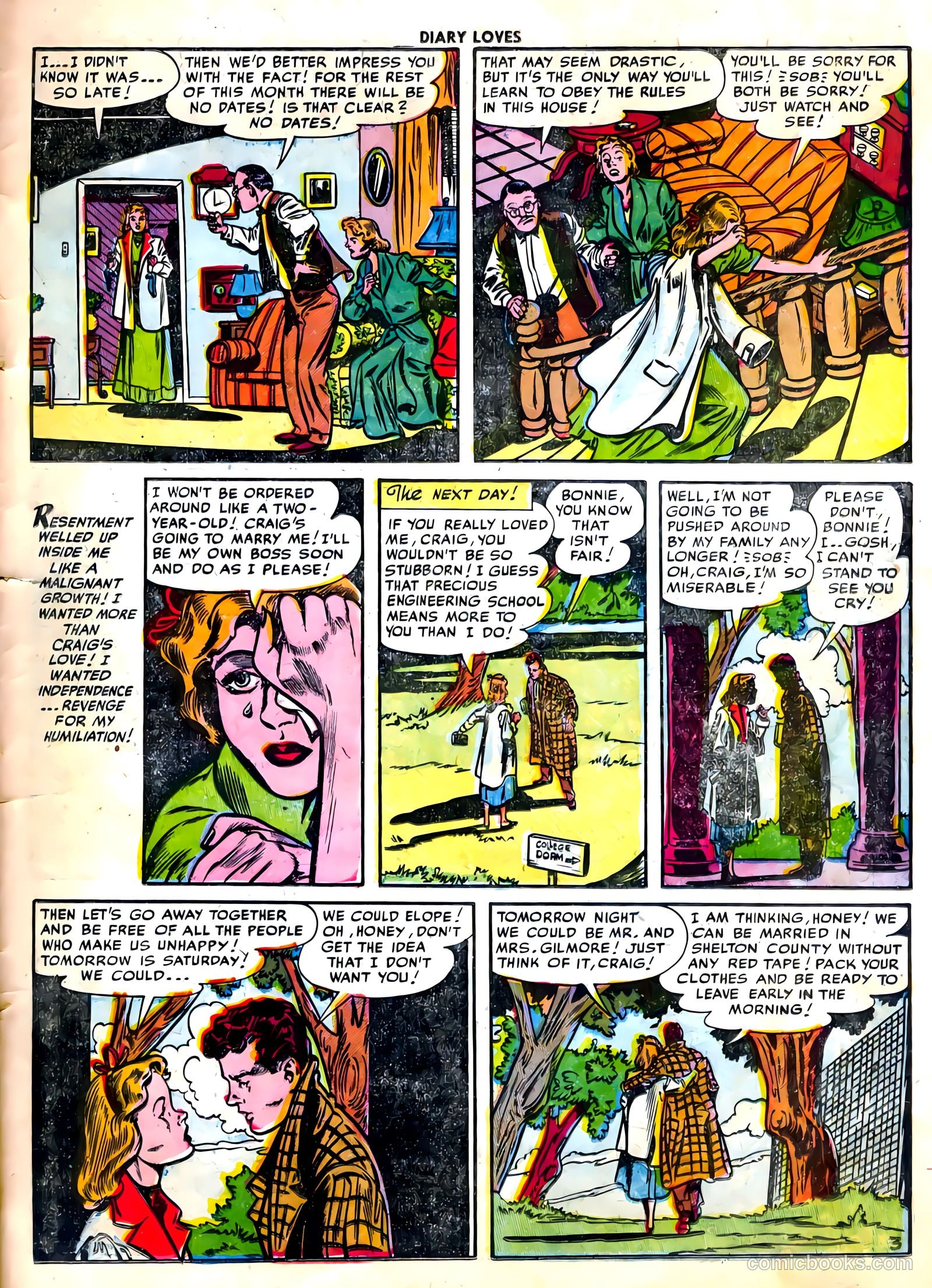 Diary Loves #22 (1952) — page 29 of 36