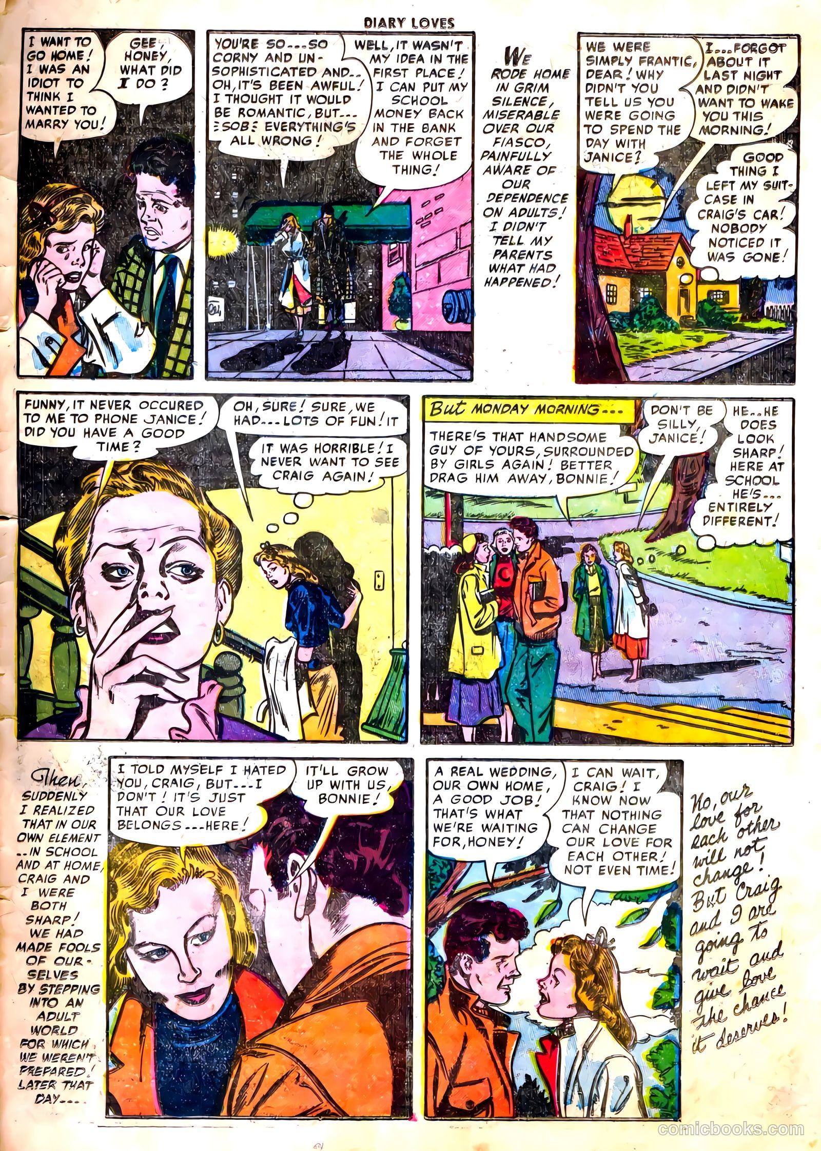 Diary Loves #22 (1952) — page 33 of 36