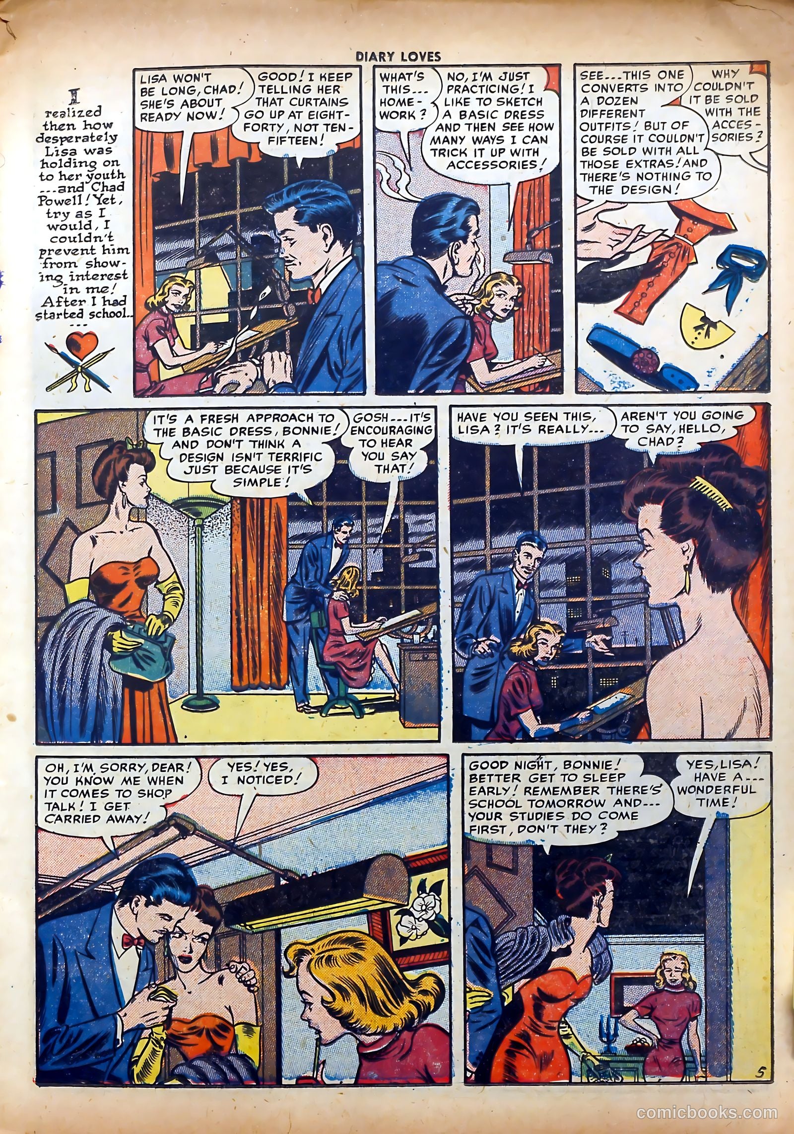 Diary Loves #23 (1952) — page 7 of 36