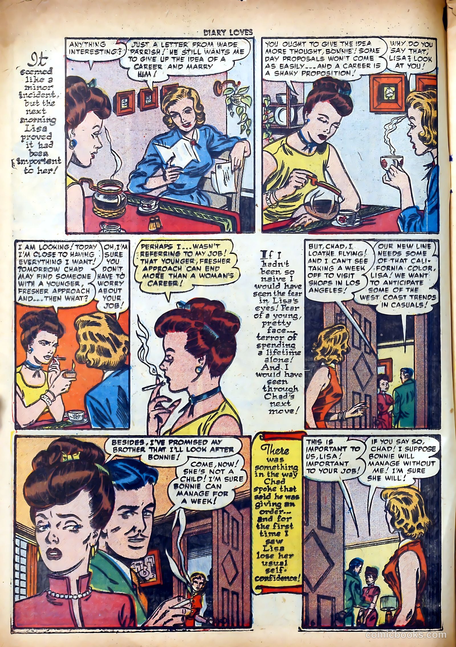 Diary Loves #23 (1952) — page 8 of 36