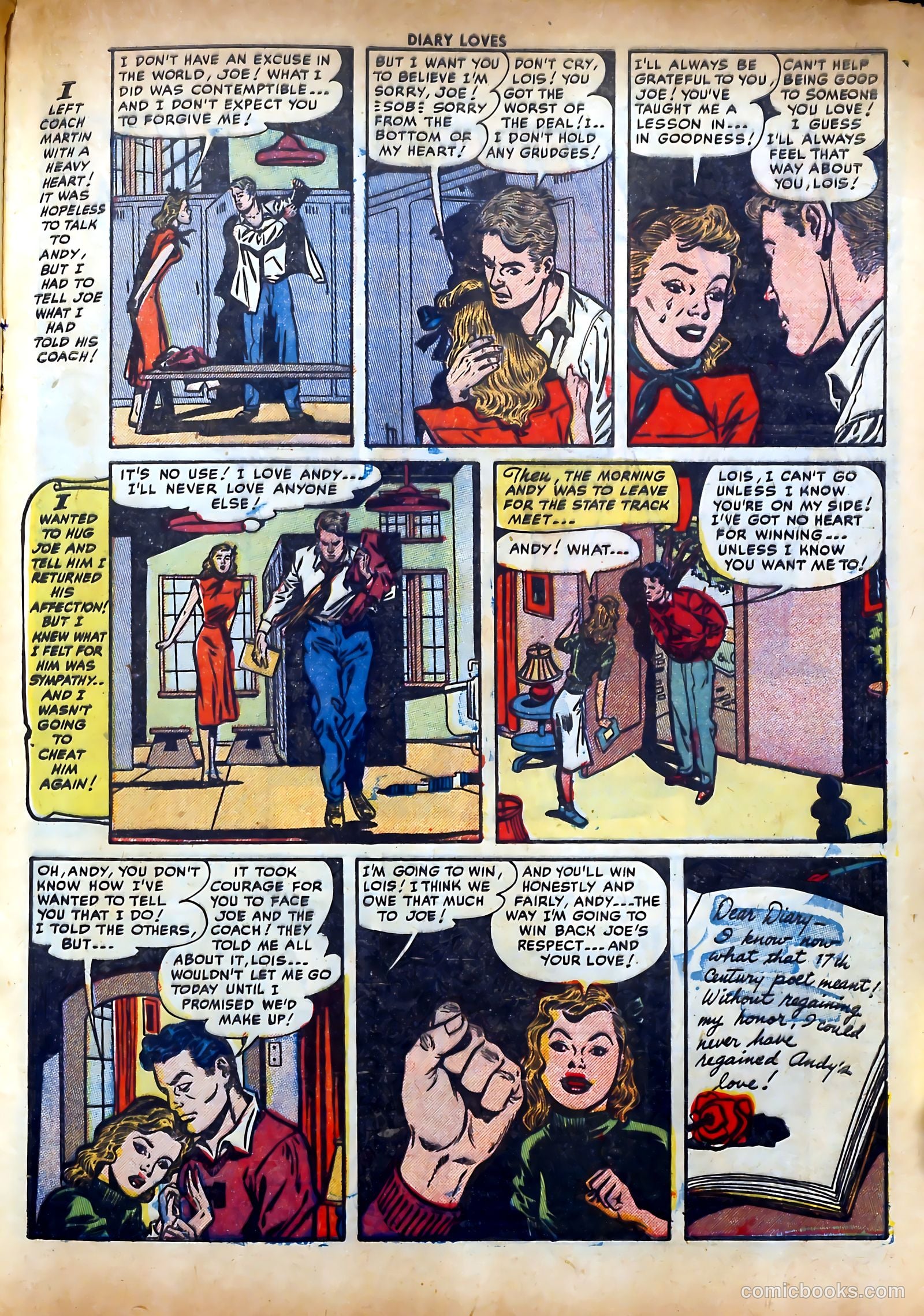 Diary Loves #23 (1952) — page 17 of 36