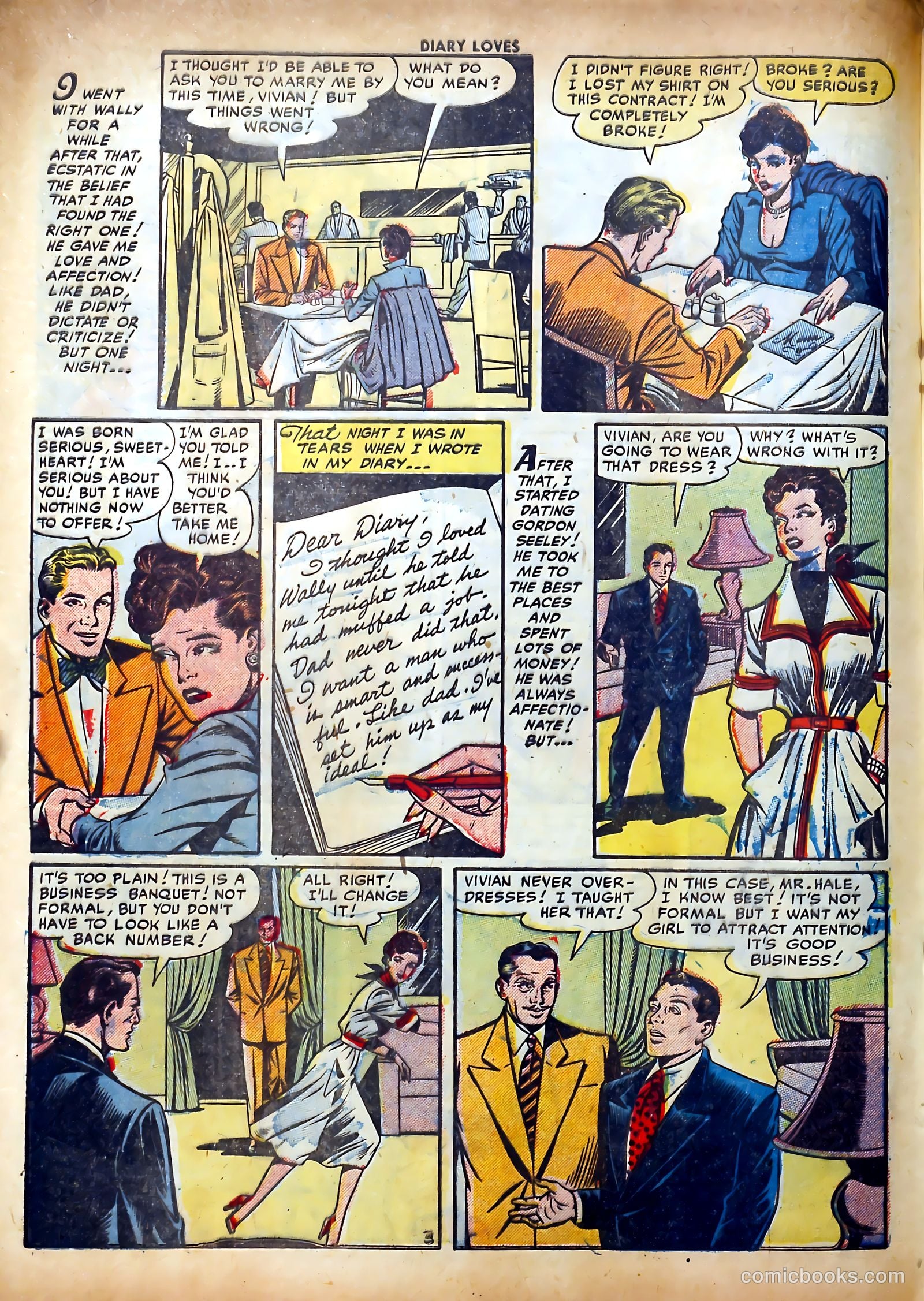 Diary Loves #23 (1952) — page 20 of 36